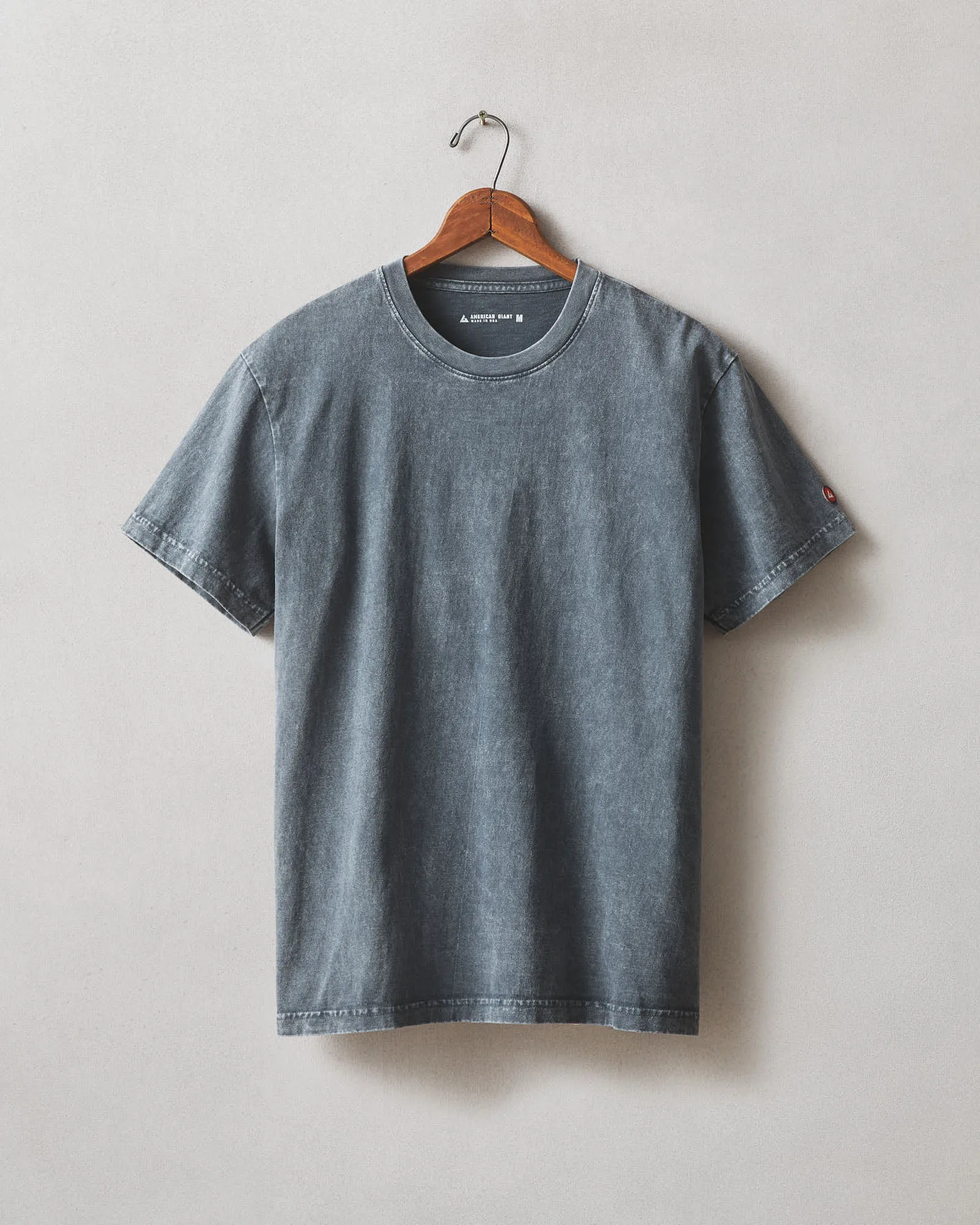 Men's Vintage Crew Tee - Mineral Wash Metropolitan Grey sold by American Giant