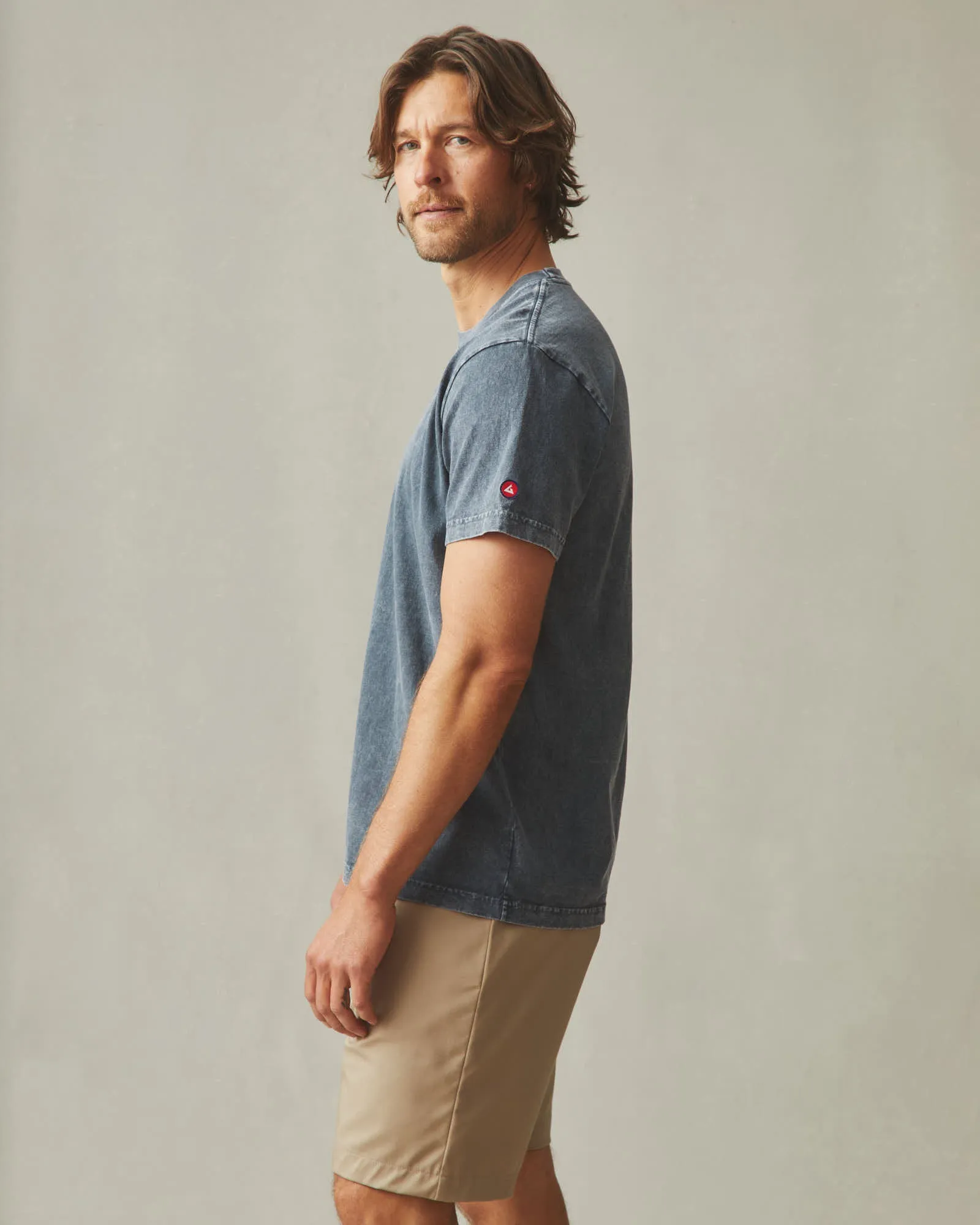 Men's Vintage Crew Tee - Mineral Wash Metropolitan Grey sold by American Giant product image thumbnail 3