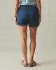 Women's Side Slit French Terry Short - Marine Navy sold by American Giant