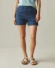 Women's Side Slit French Terry Short - Marine Navy sold by American Giant