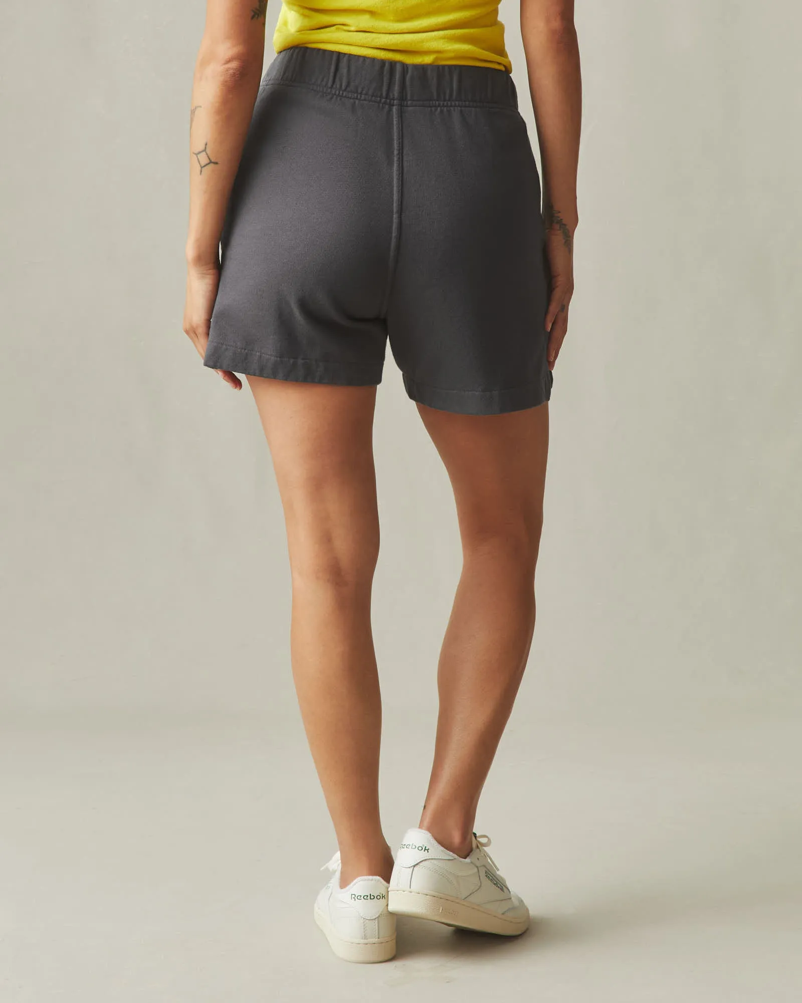 Women's Side Slit French Terry Short - Dark Charcoal sold by American Giant product image thumbnail 3