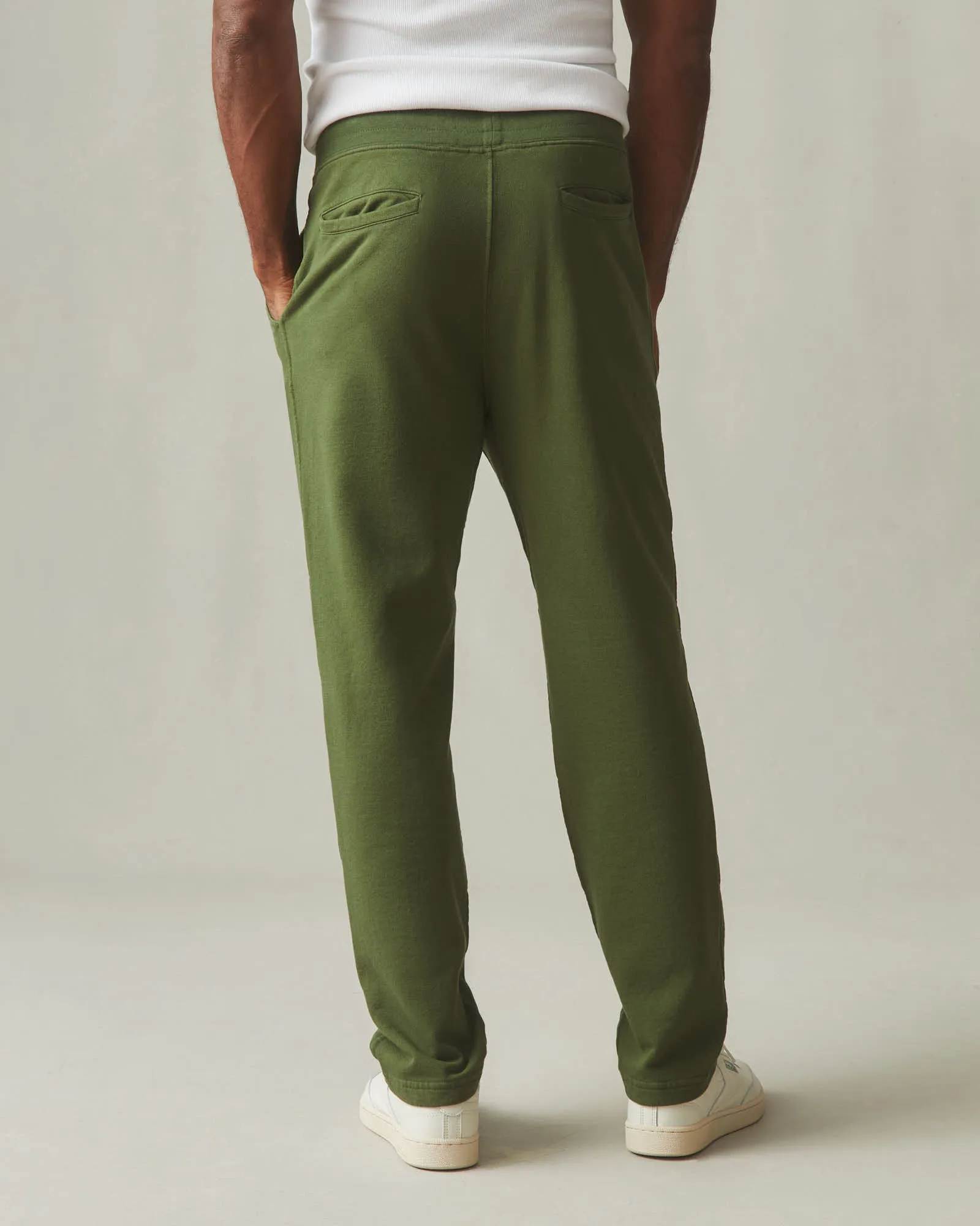 Men's French Terry Straight Pant - Chive sold by American Giant product image thumbnail 4