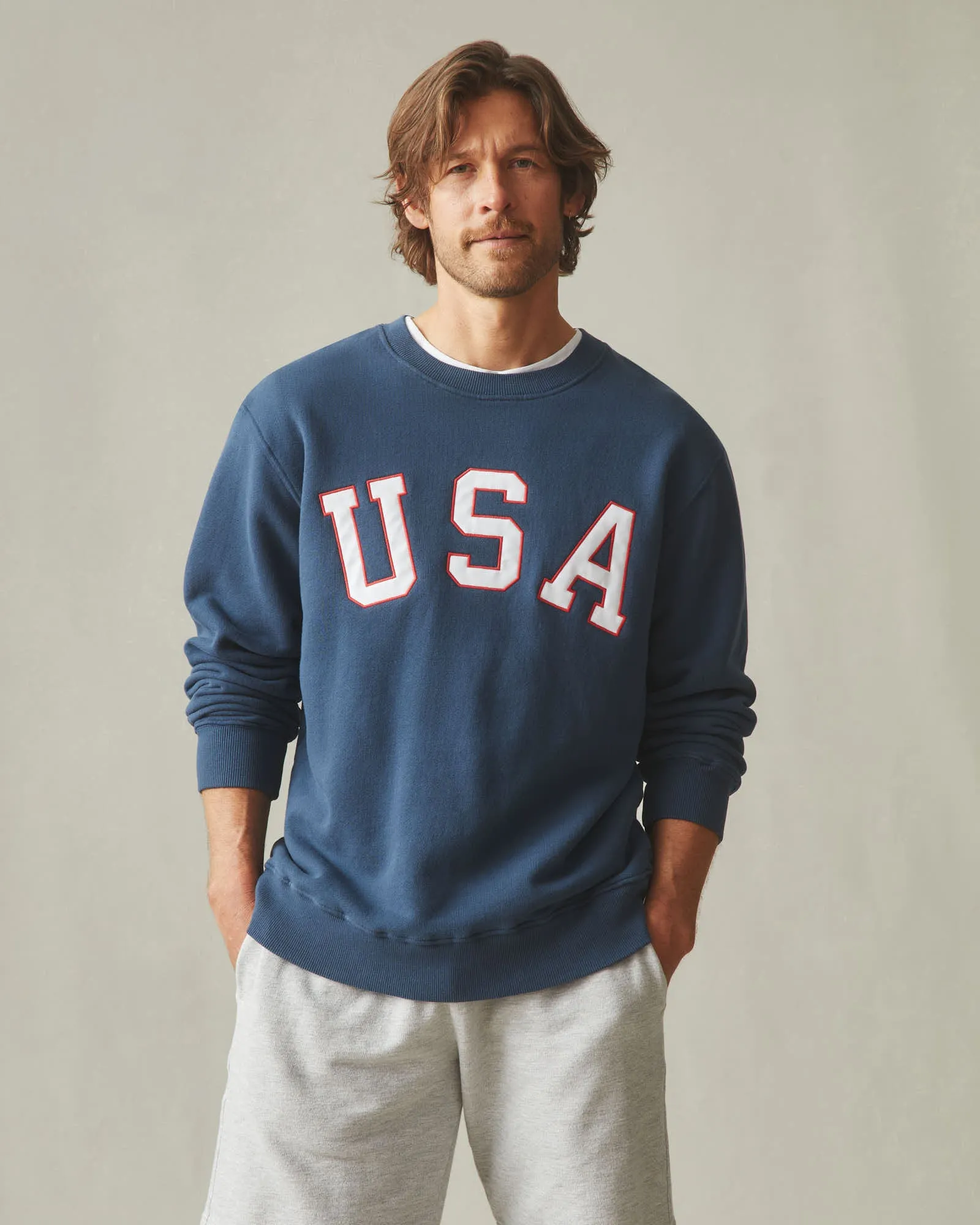 Unisex Relaxed French Terry USA Crew - Spellbound sold by American Giant