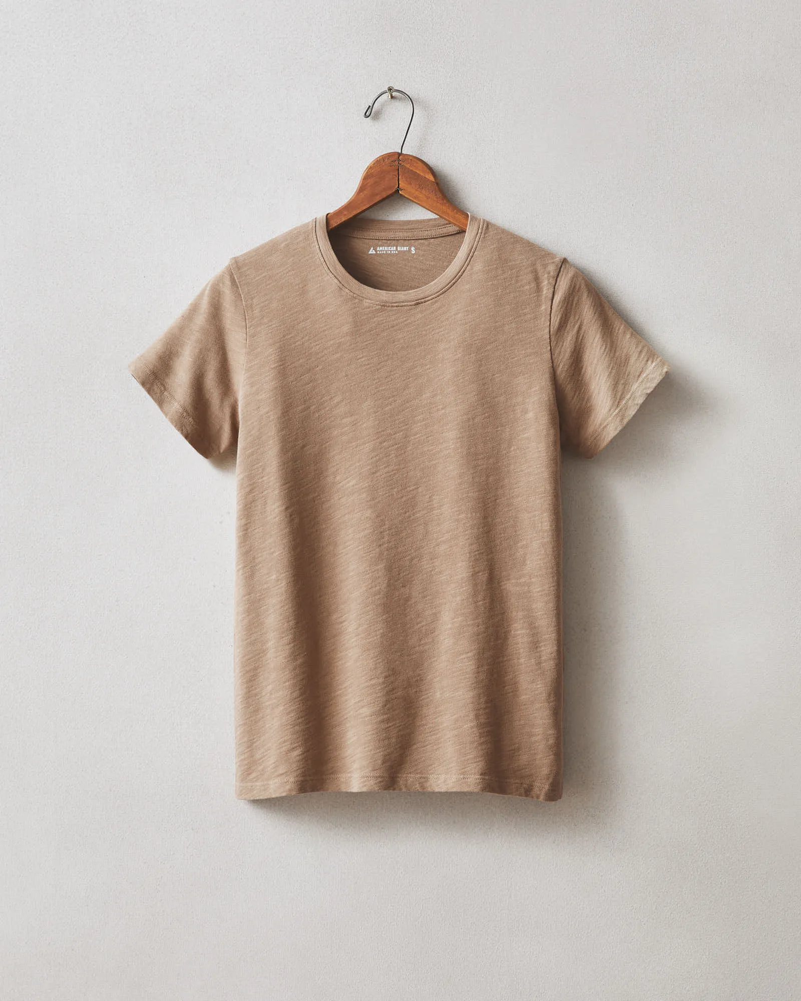 Women's Premium Slub Crew Tee - Pine Bark sold by American Giant