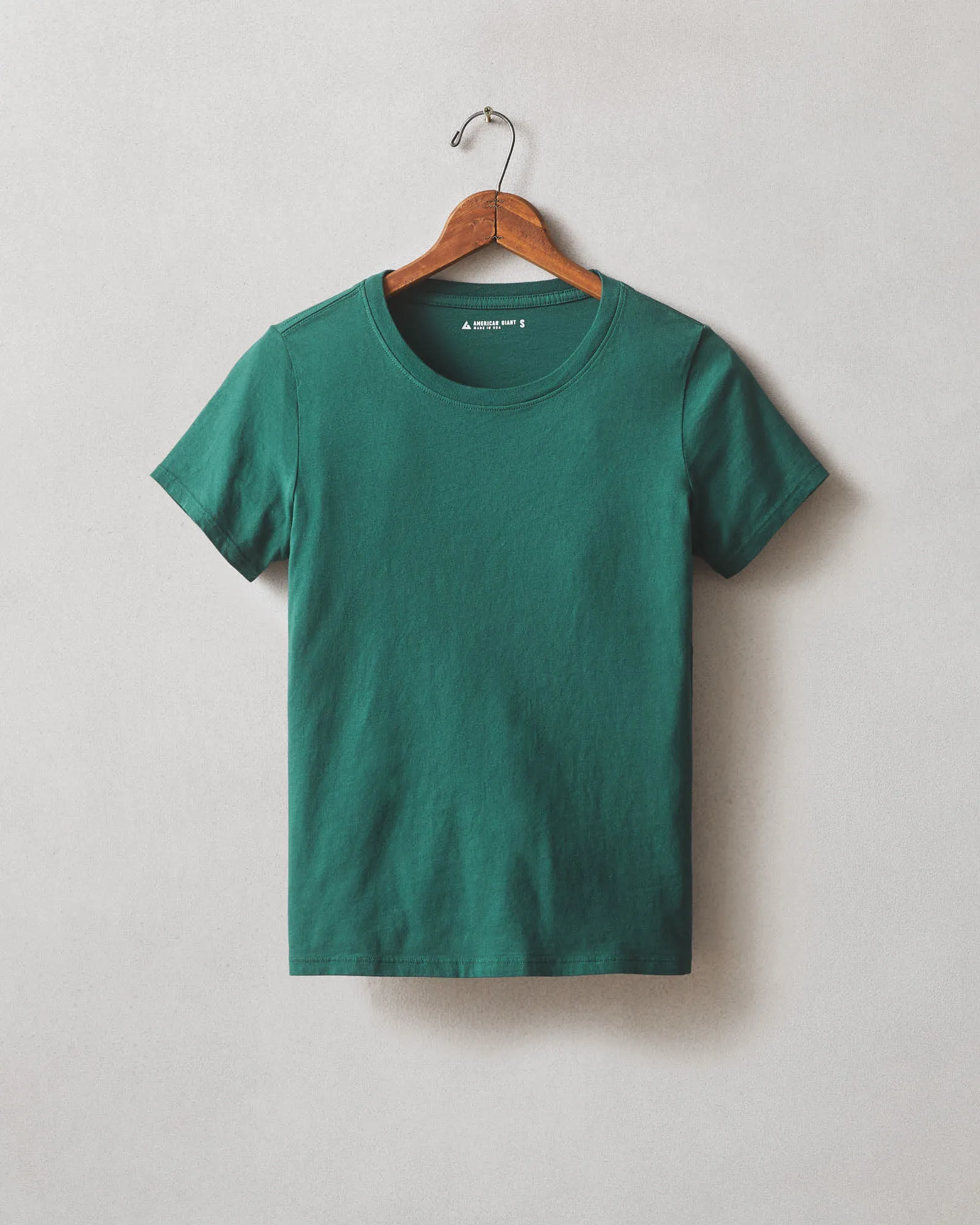 Women's Classic Cotton Crew Tee - June Bug sold by American Giant