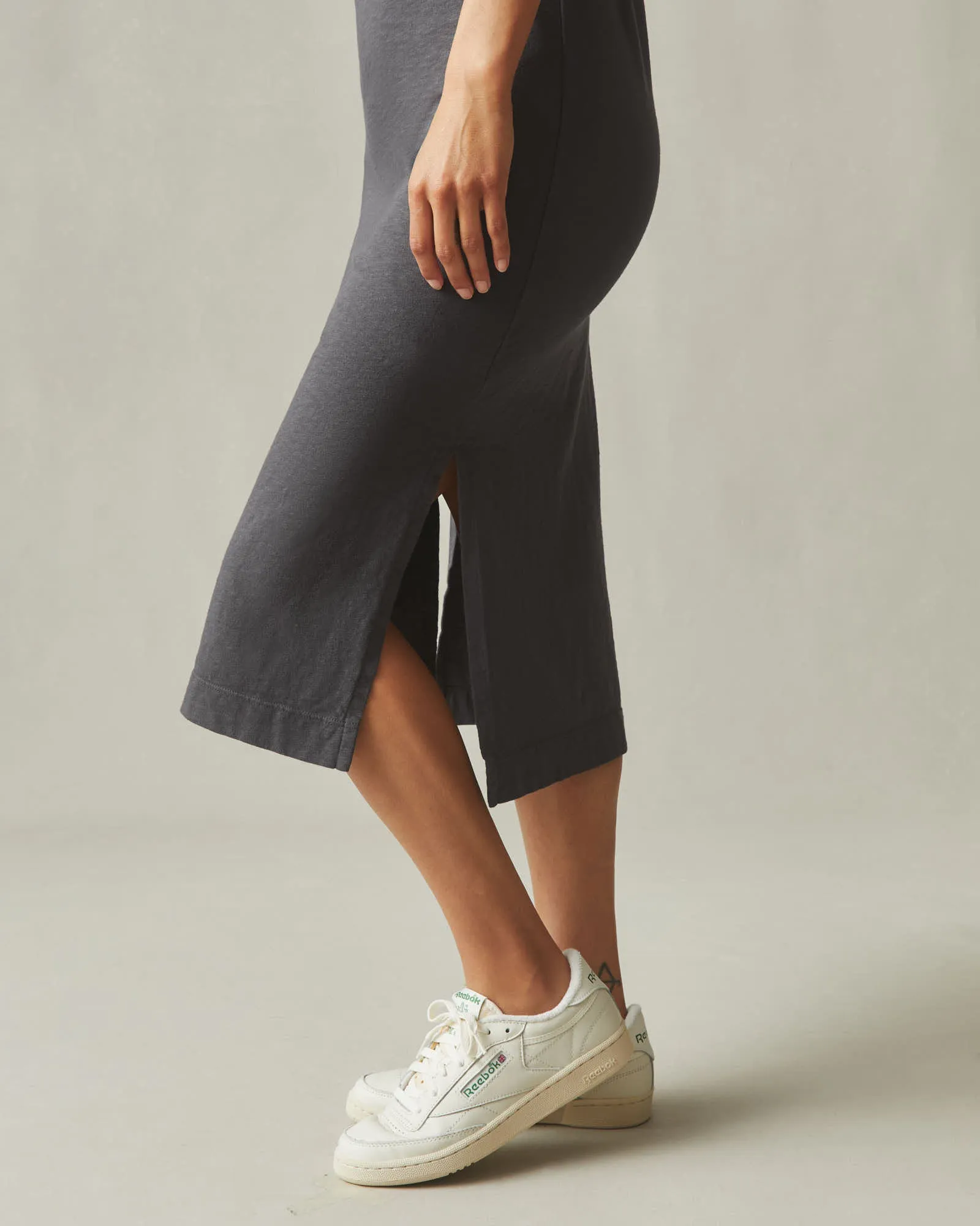 Women's Premium Slub Tank Dress - Dark Charcoal sold by American Giant product image thumbnail 3