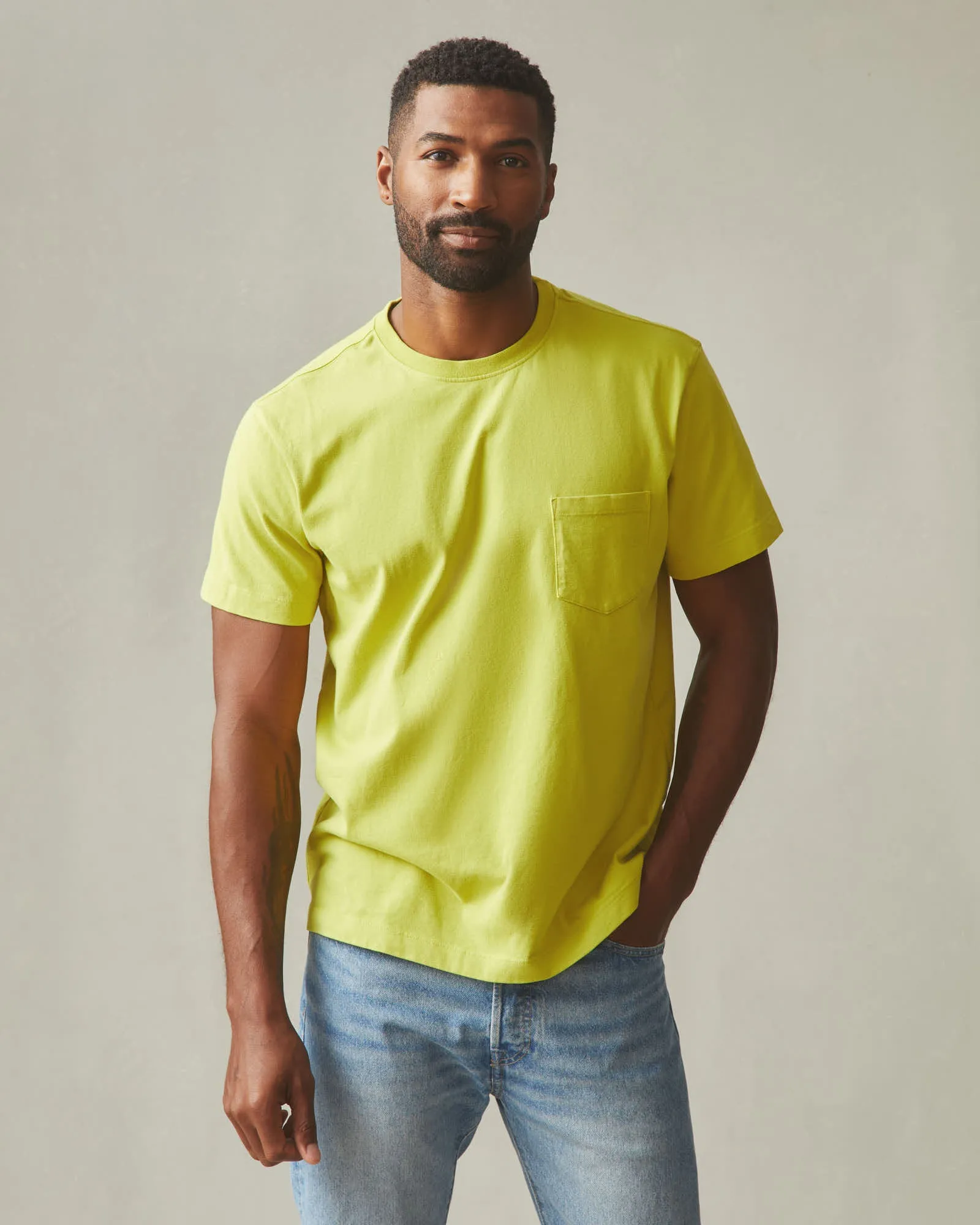 Men's Pocket Tee - Snake Eye sold by American Giant