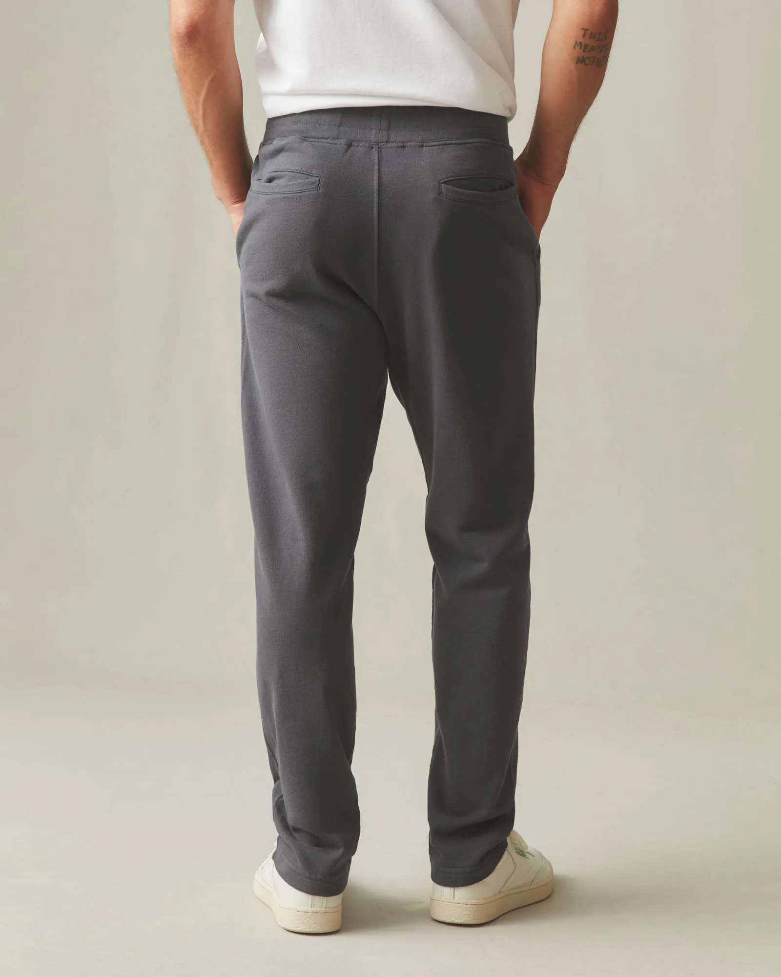 French Terry Straight Pants - Dark Charcoal sold by American Giant product image thumbnail 4