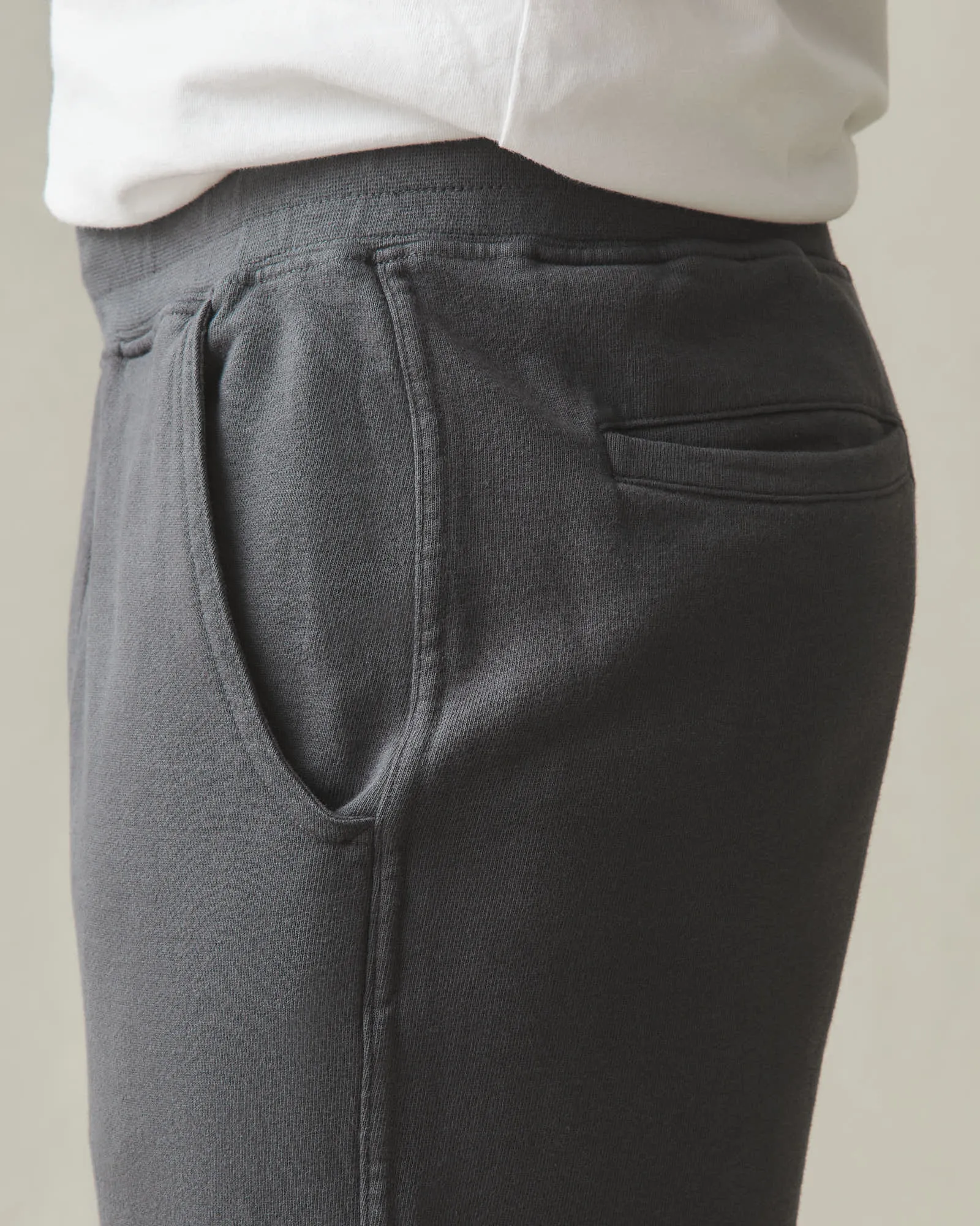 French Terry Straight Pants - Dark Charcoal sold by American Giant product image thumbnail 5
