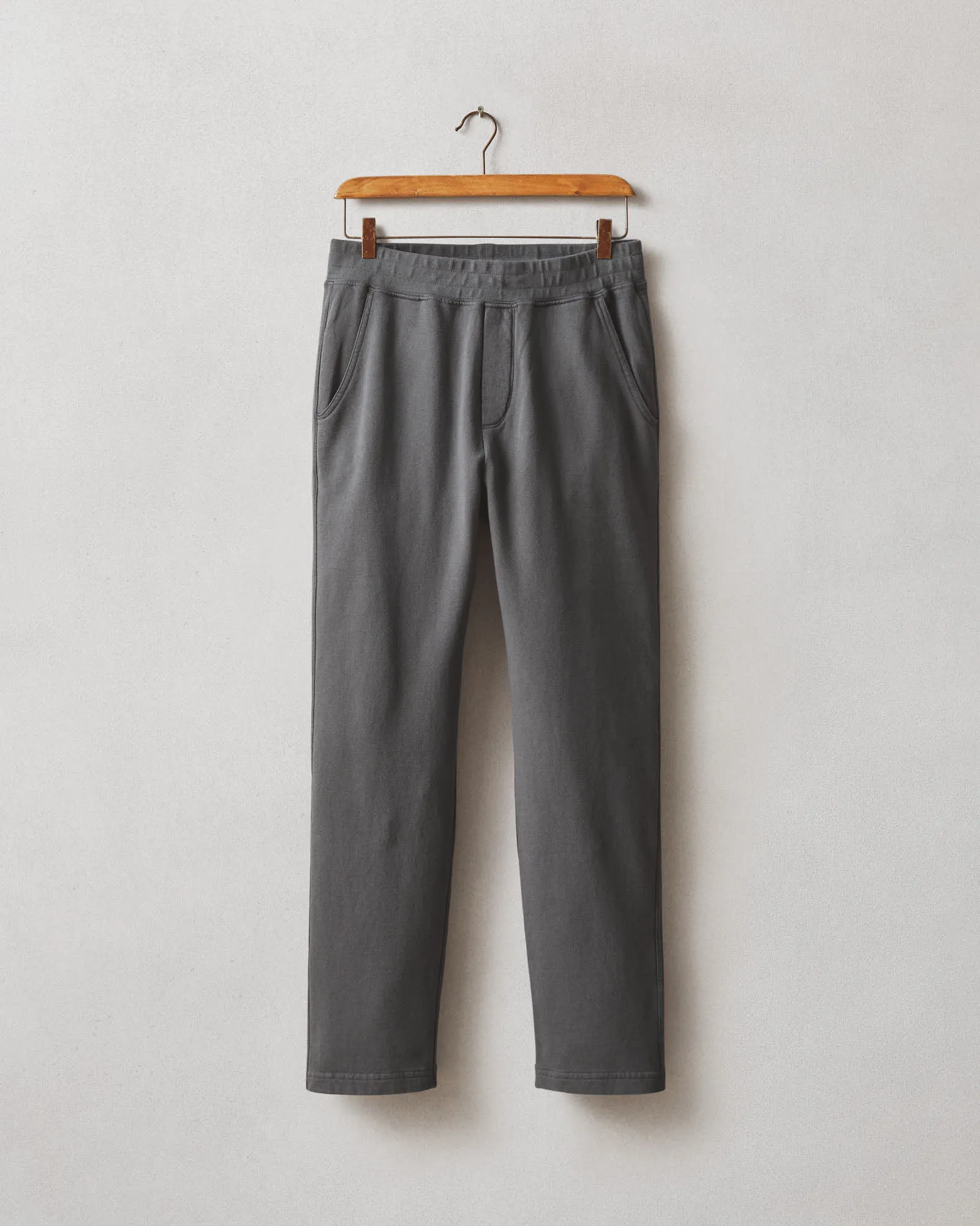 French Terry Straight Pants - Dark Charcoal sold by American Giant