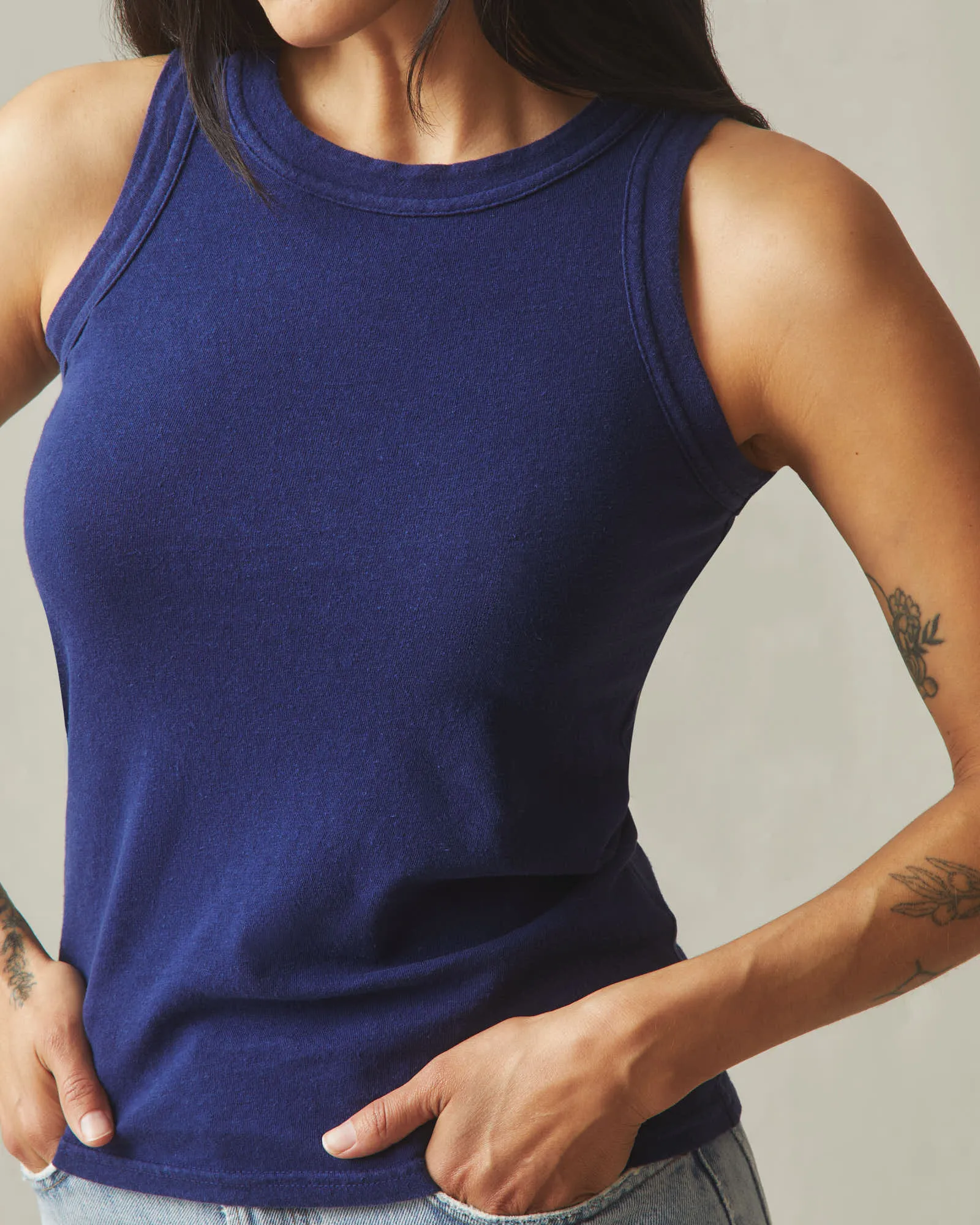 Women's Hemp Tank - Ocean Cavern sold by American Giant product image thumbnail 2