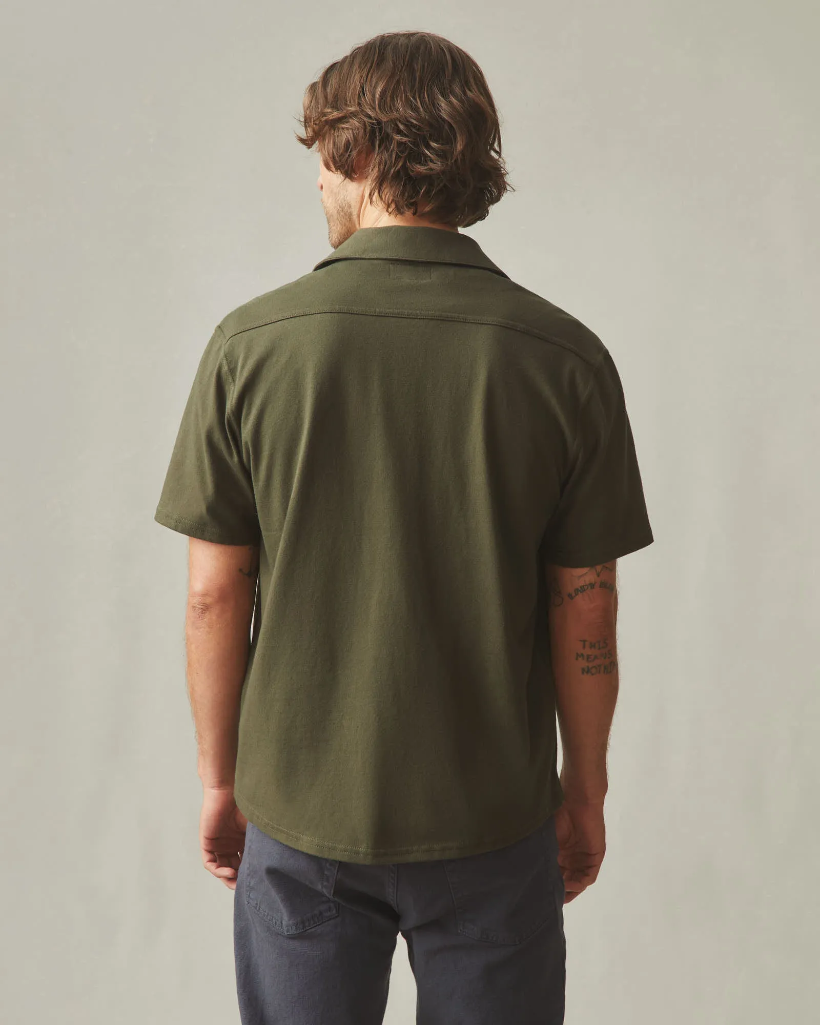 Men's Horizon Shirt - Deep Olive sold by American Giant product image thumbnail 4