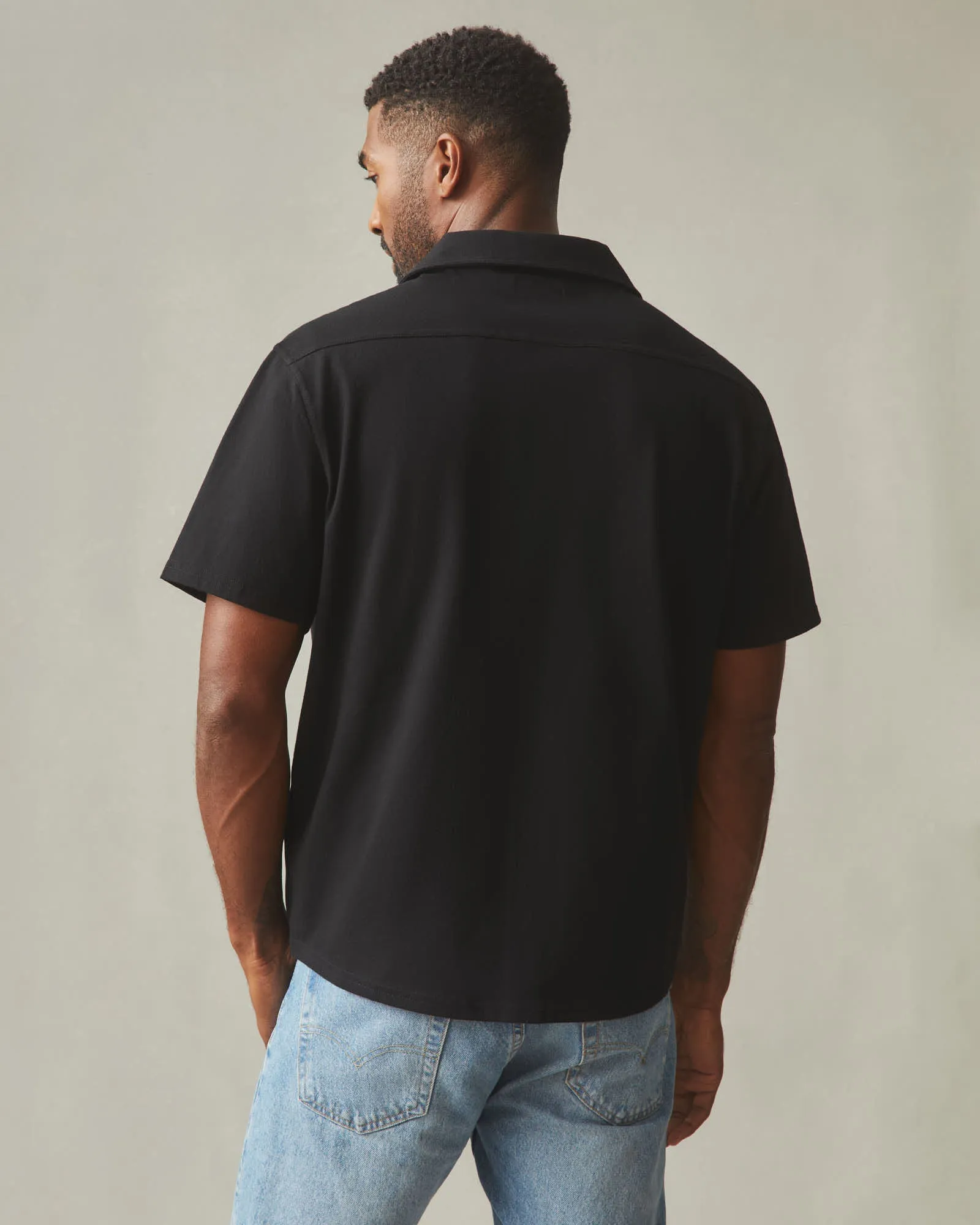 Men's Horizon Shirt - Black sold by American Giant product image thumbnail 5