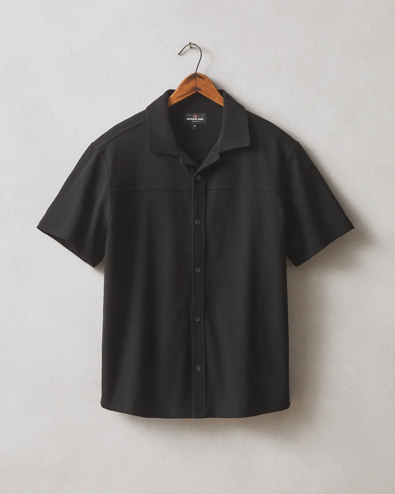Men's Horizon Shirt - Black sold by American Giant