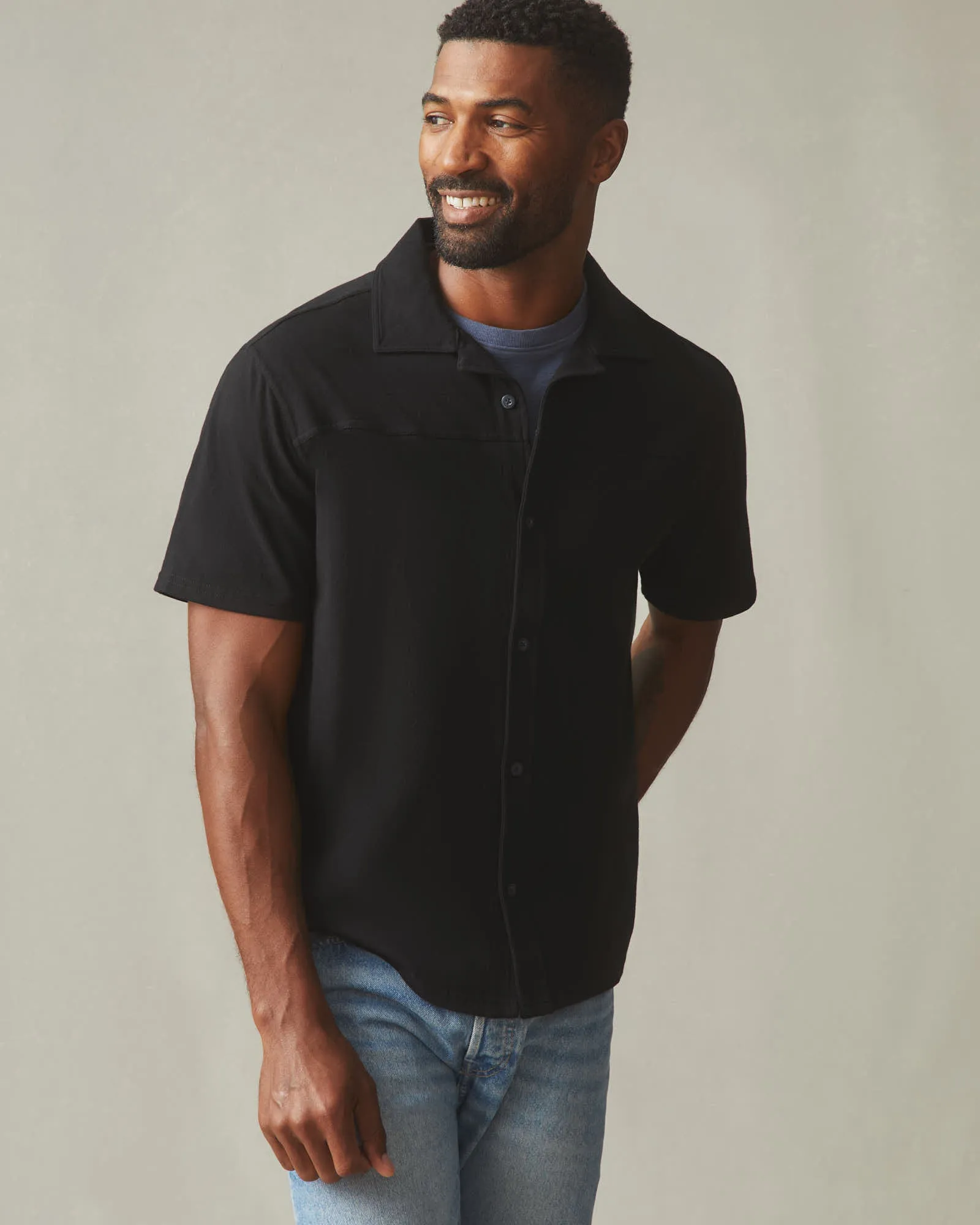 Men's Horizon Shirt - Black sold by American Giant product image thumbnail 2