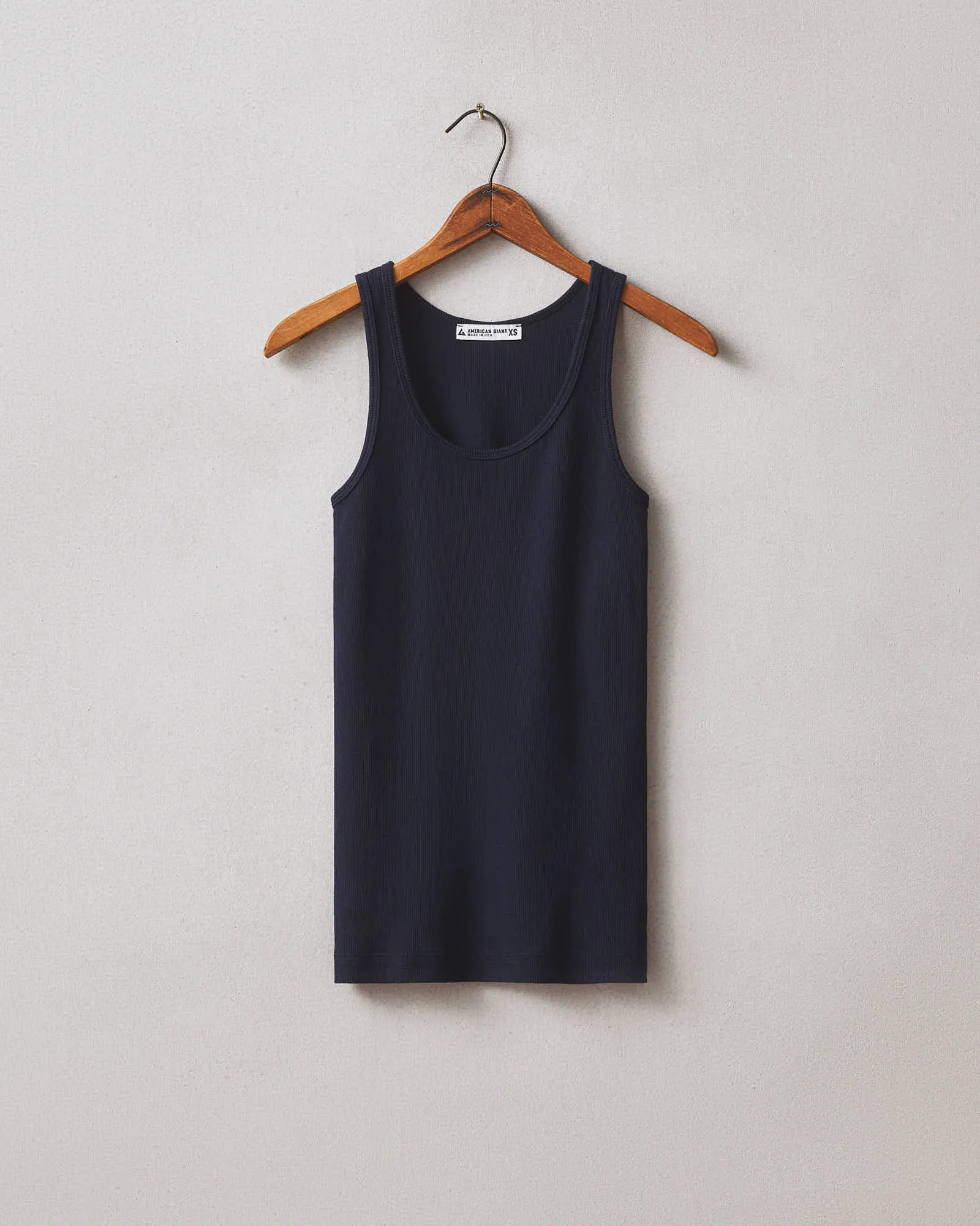Women's Original Rib Tank - Dress Navy sold by American Giant