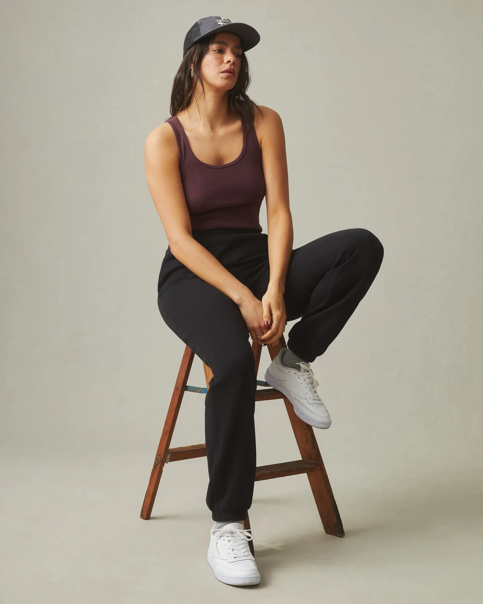 Women's Original Rib Tank - Fresh Plum sold by American Giant product image thumbnail 4