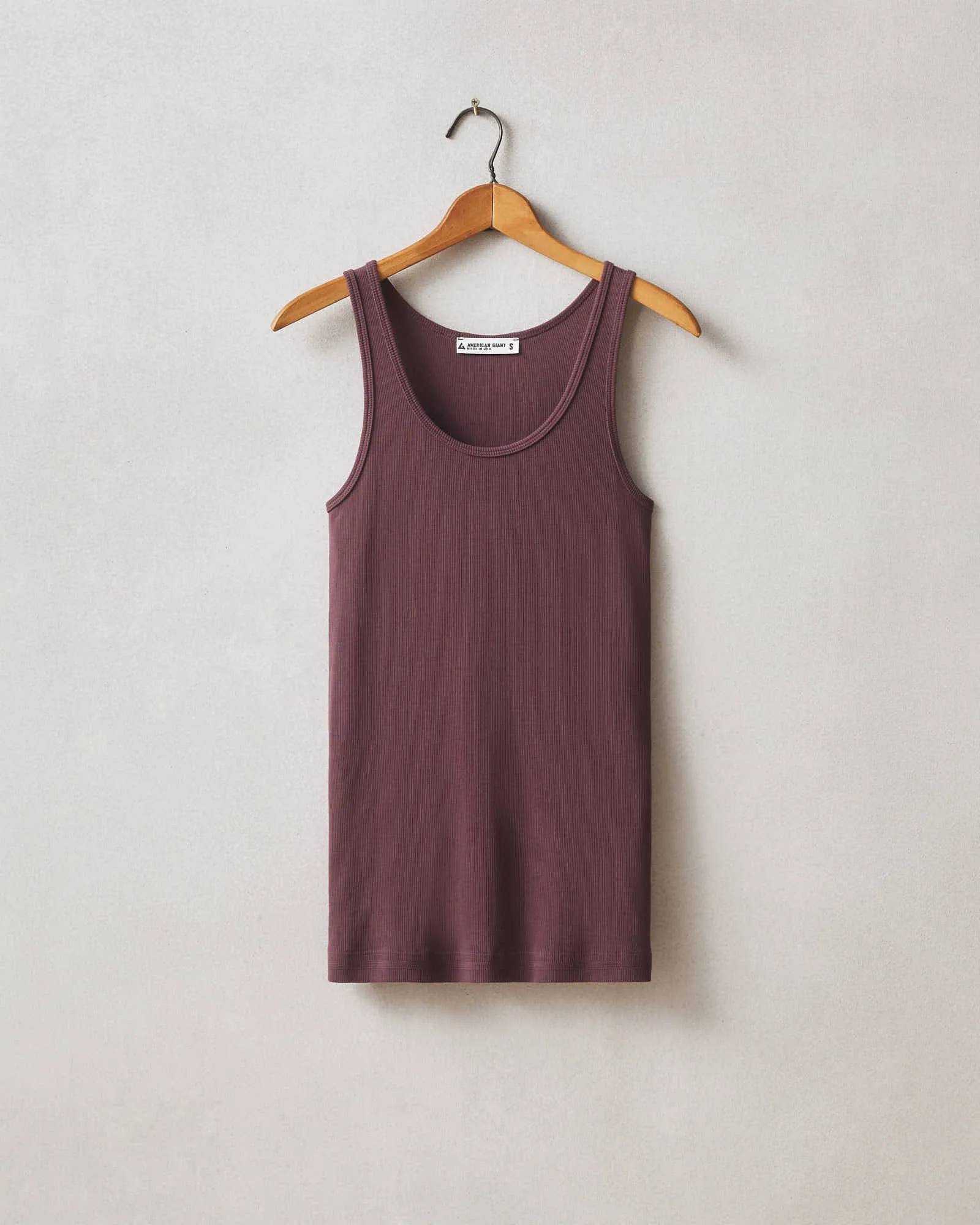 Women's Original Rib Tank - Fresh Plum sold by American Giant product image thumbnail 5