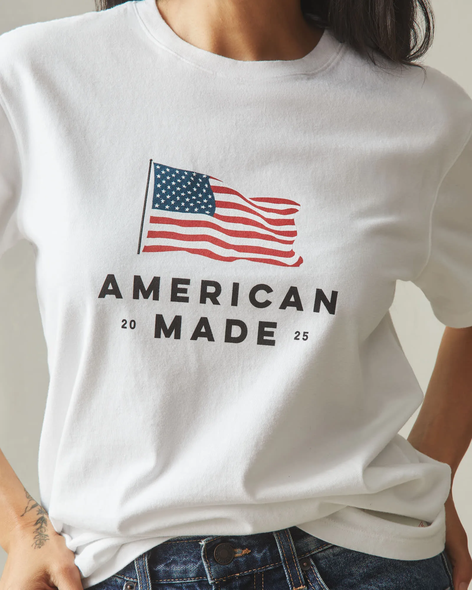 American Made Tee - White sold by American Giant product image thumbnail 5