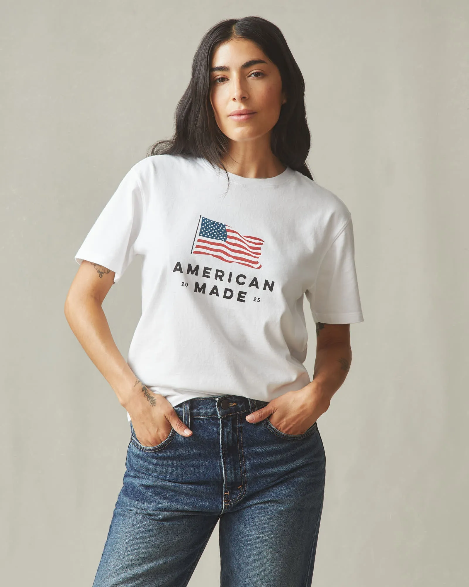 American Made Tee - White sold by American Giant product image thumbnail 3