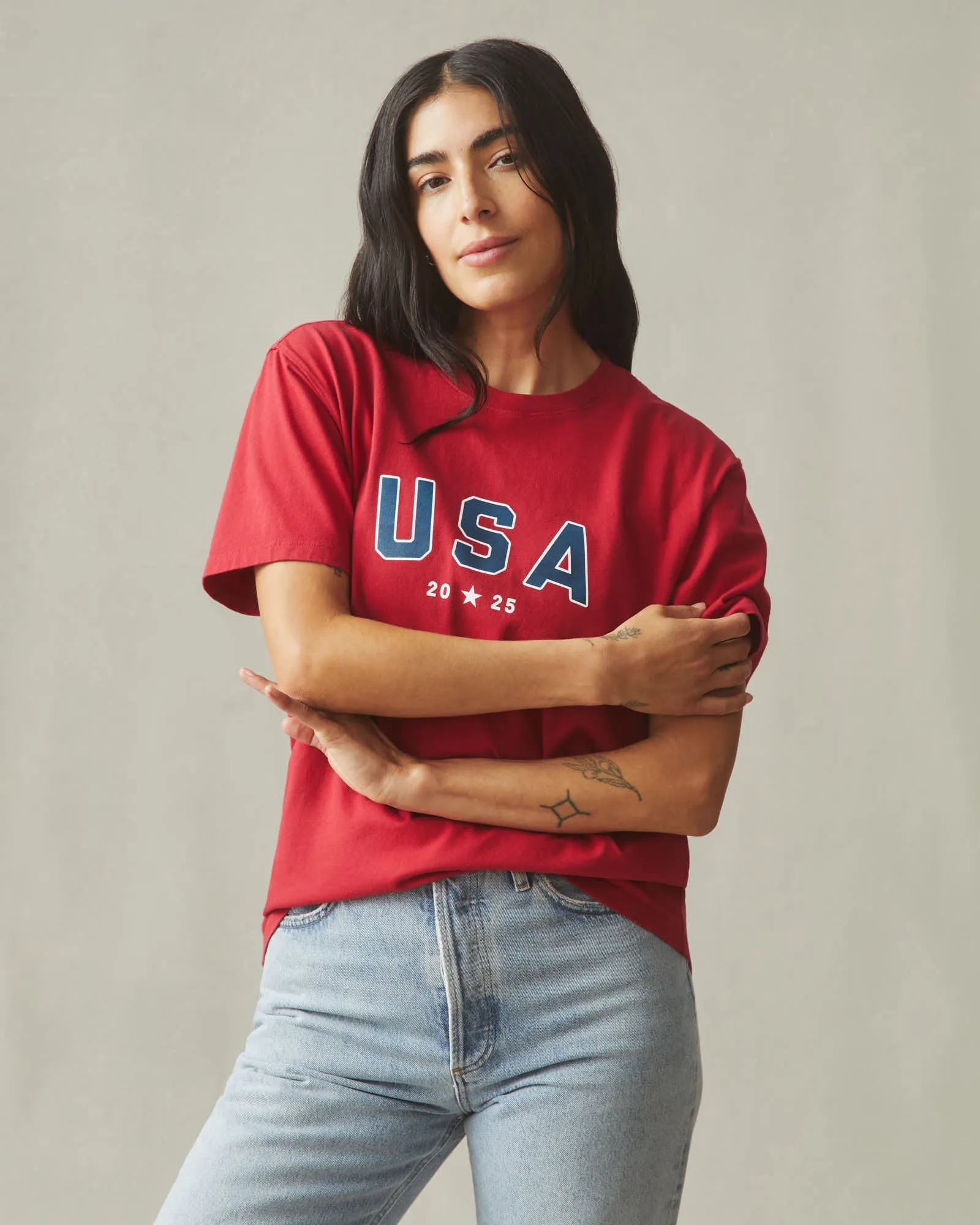 USA Tee - Savvy Red sold by American Giant product image thumbnail 3