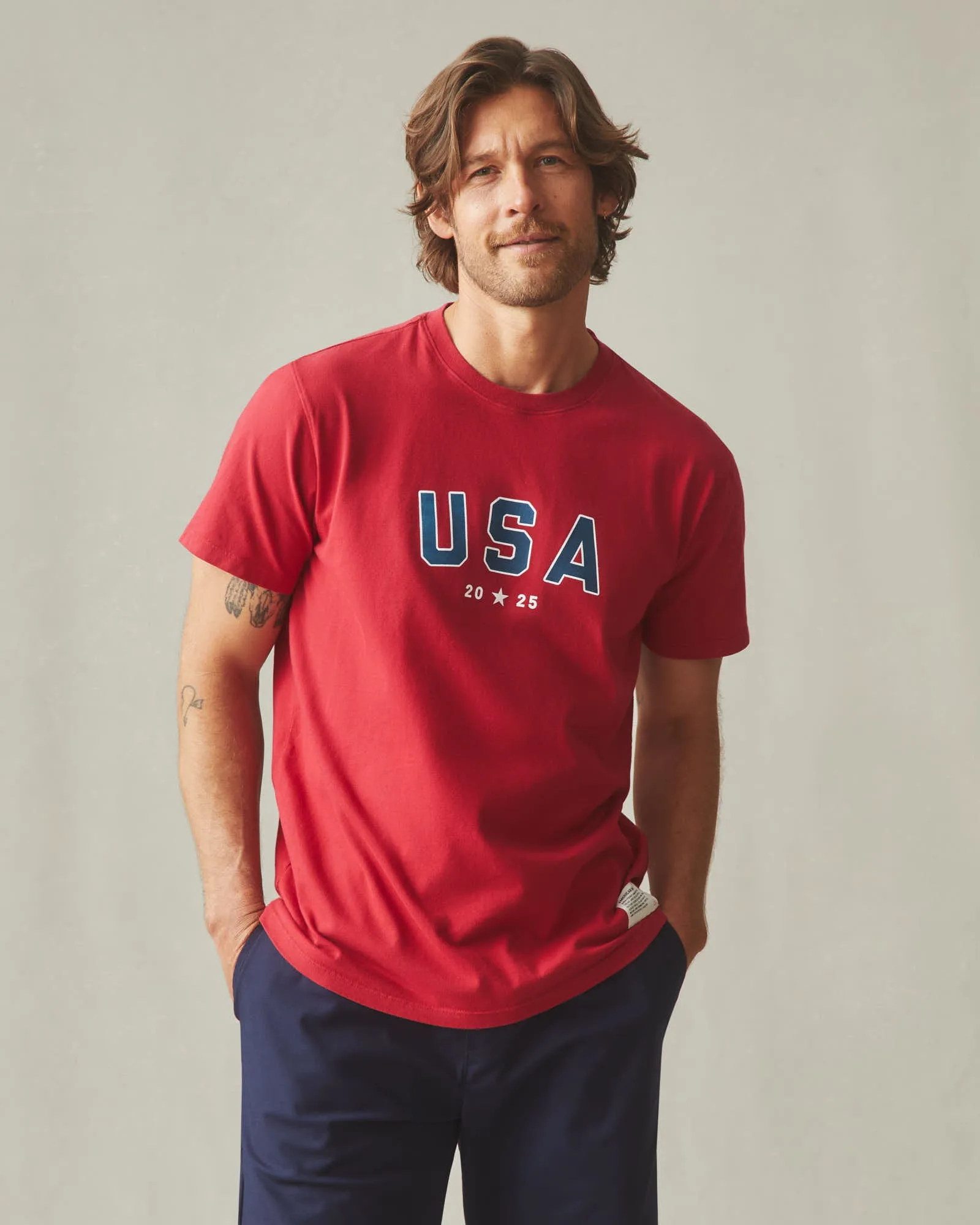 USA Tee - Savvy Red sold by American Giant product image thumbnail 2