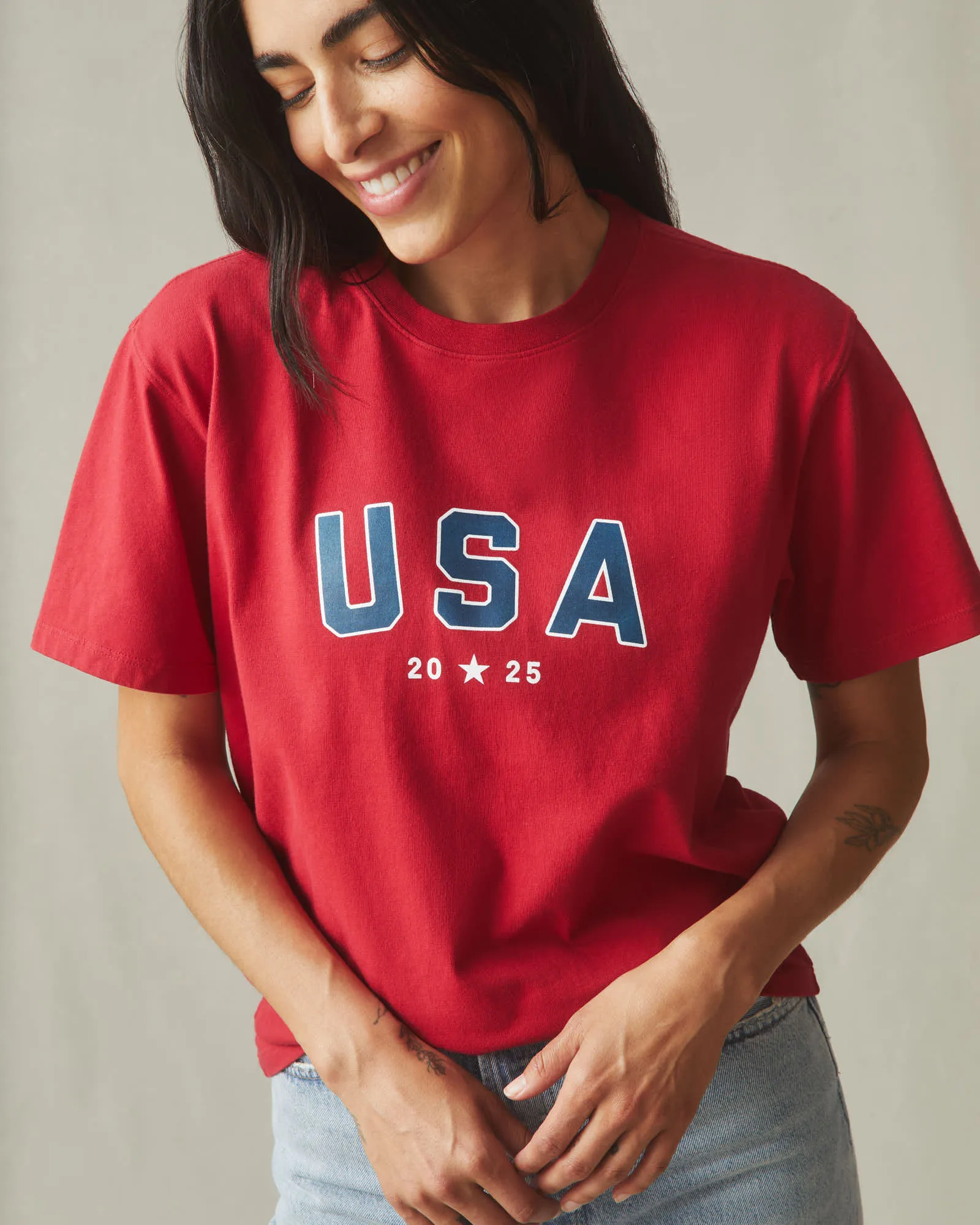 USA Tee - Savvy Red sold by American Giant product image thumbnail 5