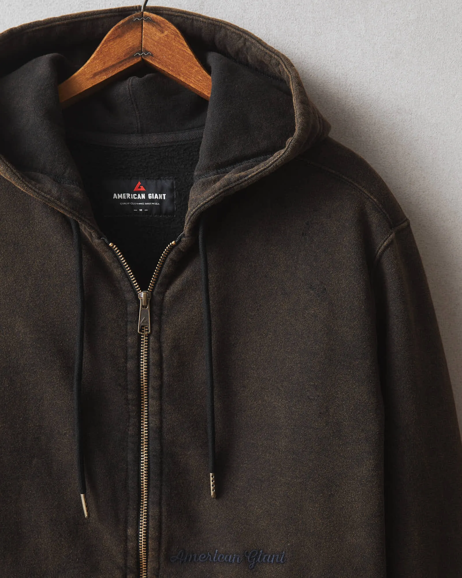 Men's Classic Full Zip - Mineral Black sold by American Giant product image thumbnail 4