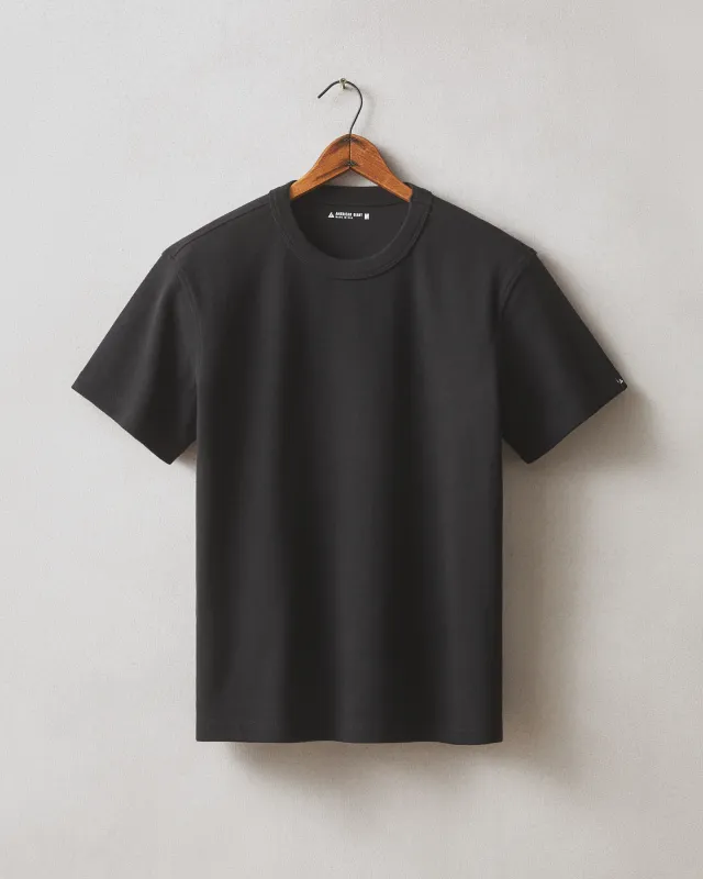 Men's Rib Tee - Black sold by American Giant