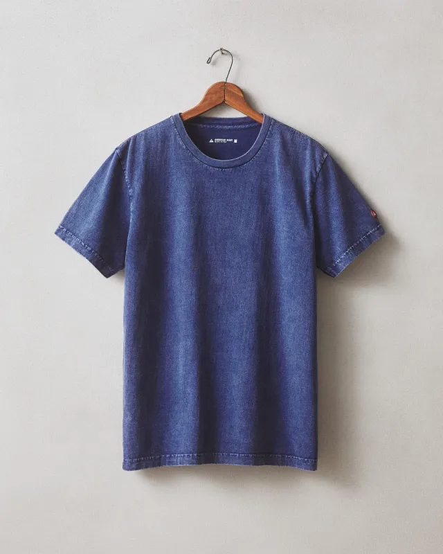 Men's Vintage Crew Tee - Mineral Wash Ocean Cavern sold by American Giant