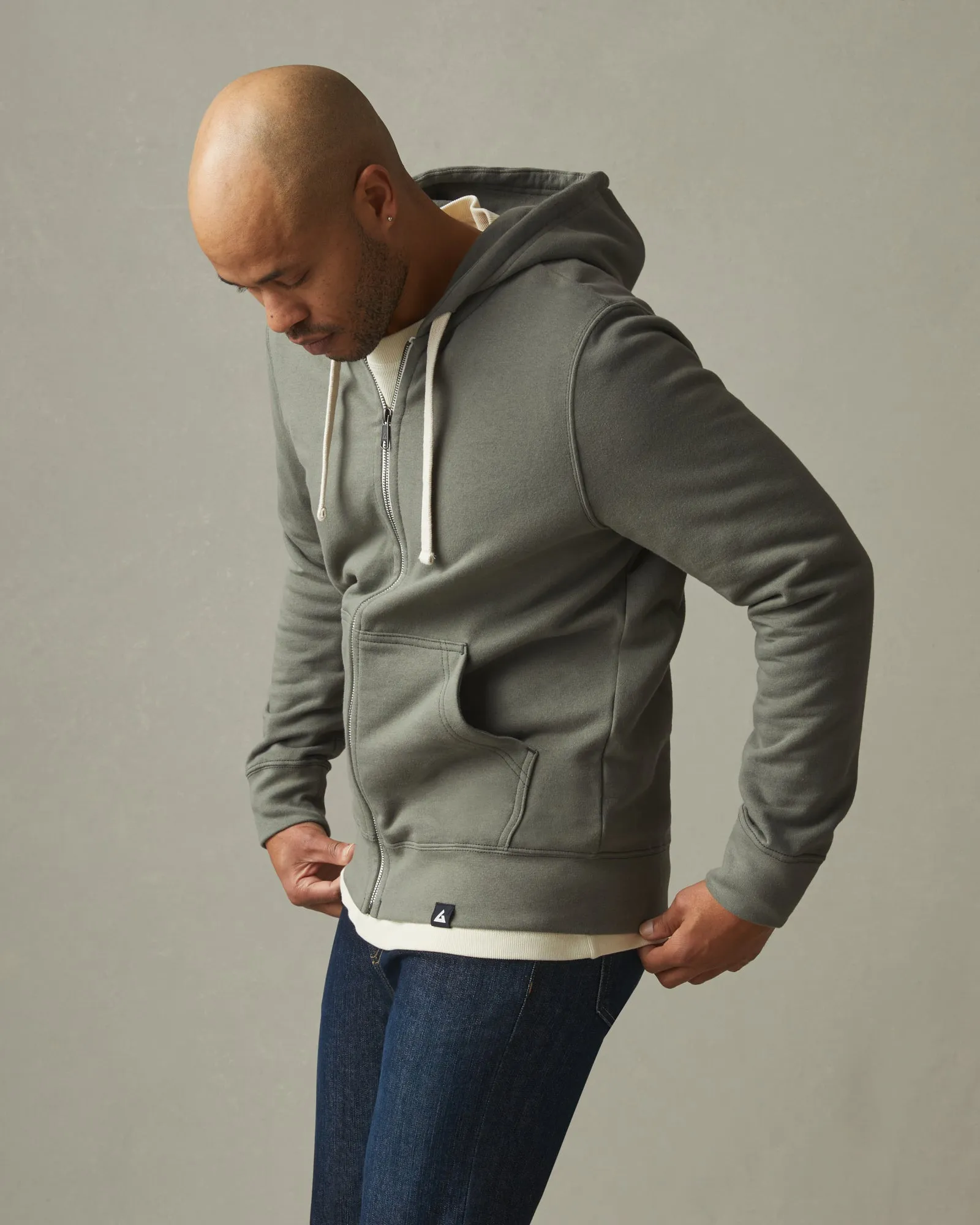 Men's Carolina Full Zip - Mulled Basil sold by American Giant product image thumbnail 2