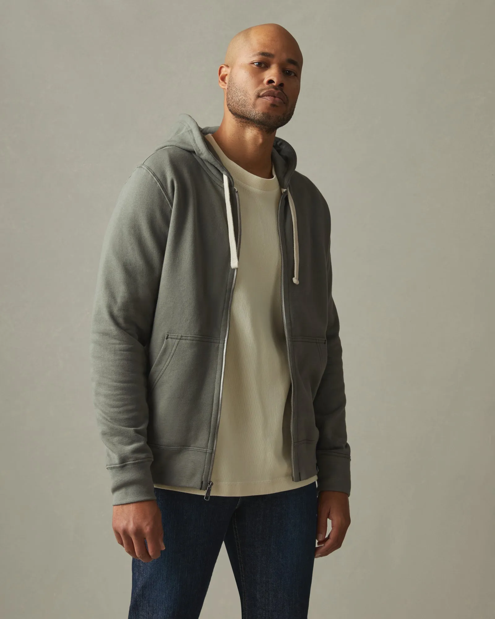 Men's Carolina Full Zip - Mulled Basil sold by American Giant product image thumbnail 4