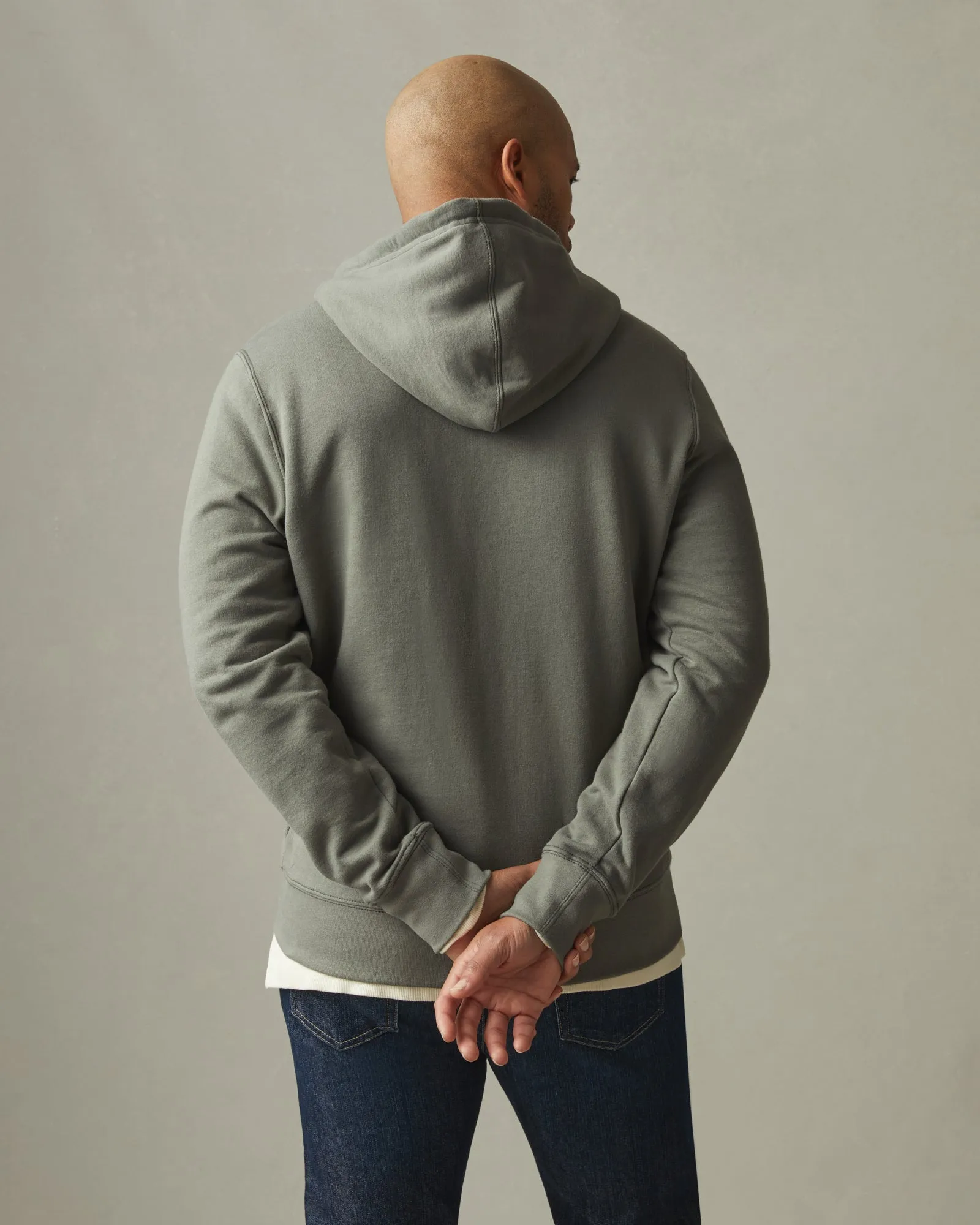 Men's Carolina Full Zip - Mulled Basil sold by American Giant product image thumbnail 3