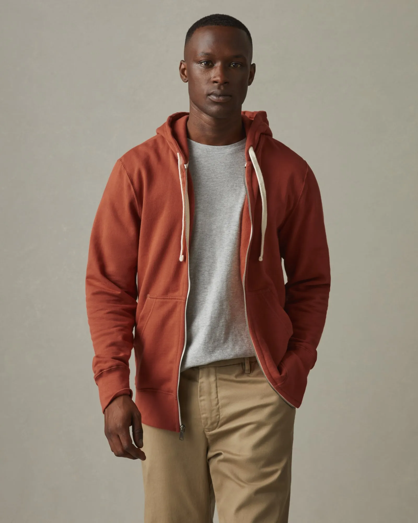 Men's Midweight Full Zip - Cider sold by American Giant product image thumbnail 4