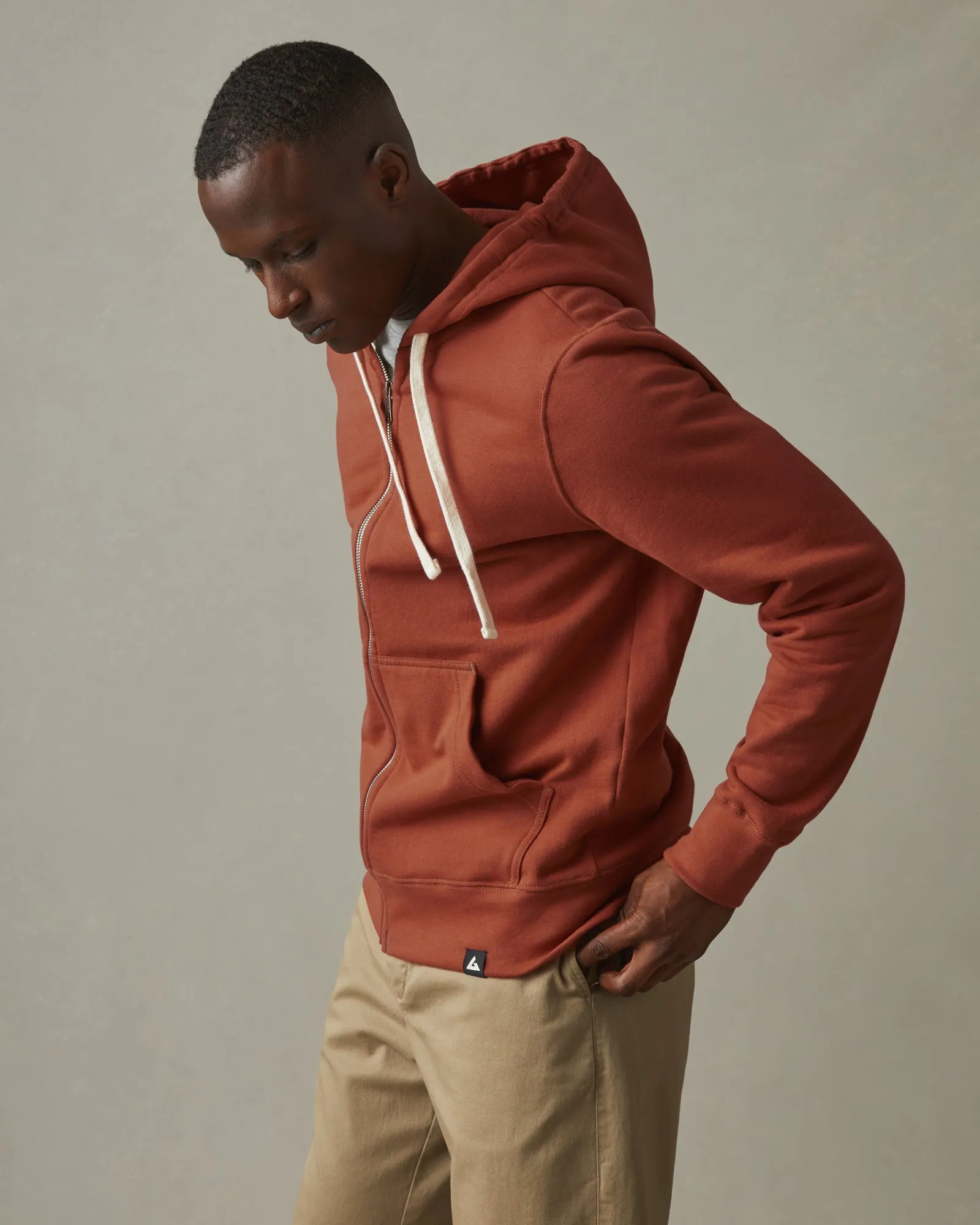 Men's Midweight Full Zip - Cider sold by American Giant product image thumbnail 2