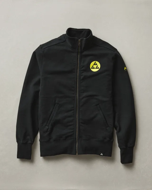 Men's Moto Full Zip AGPC - Black sold by American Giant