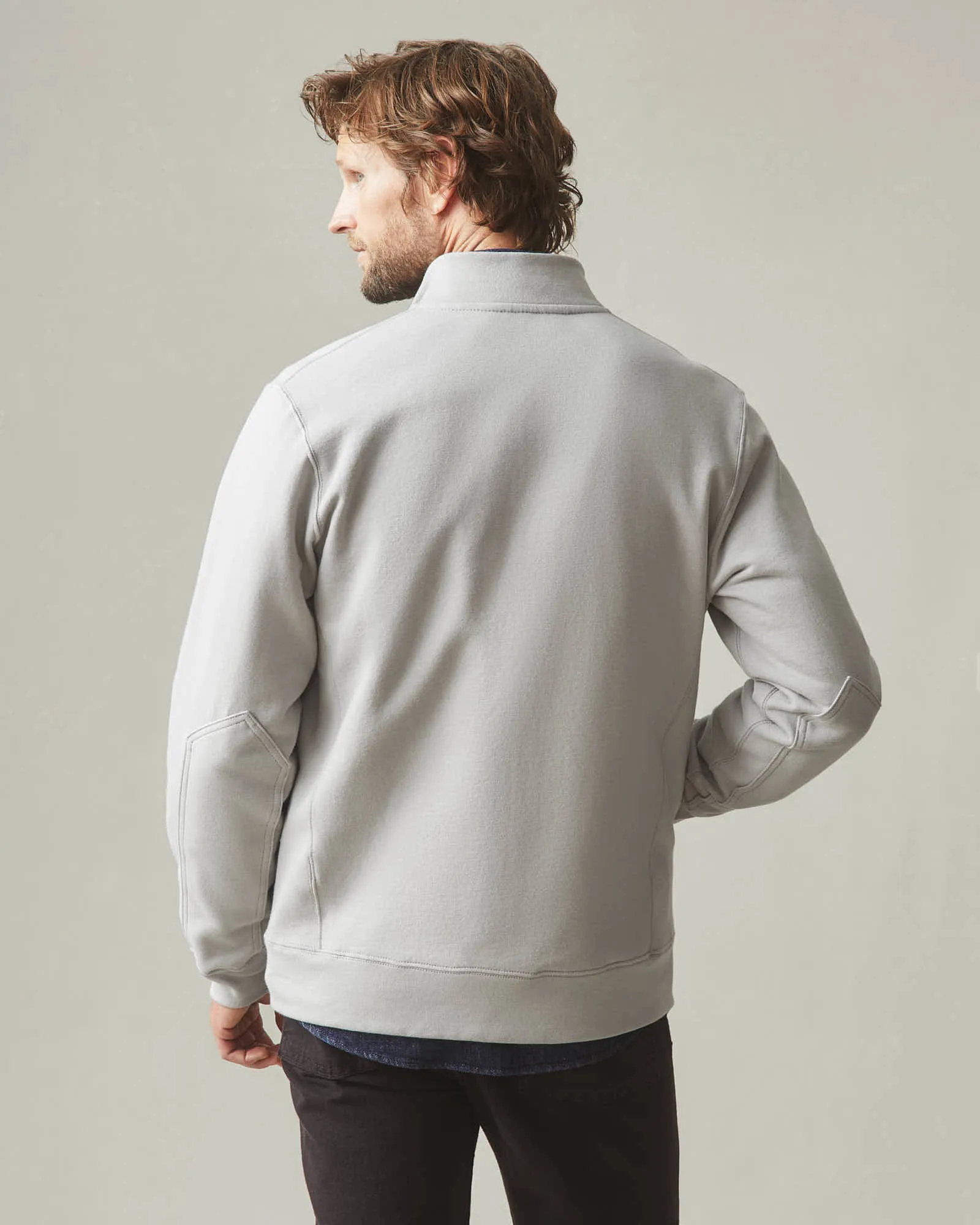 Men's Moto Full Zip - Ghost Grey sold by American Giant product image thumbnail 5