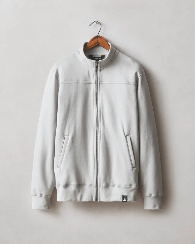 Men's Moto Full Zip - Ghost Grey sold by American Giant