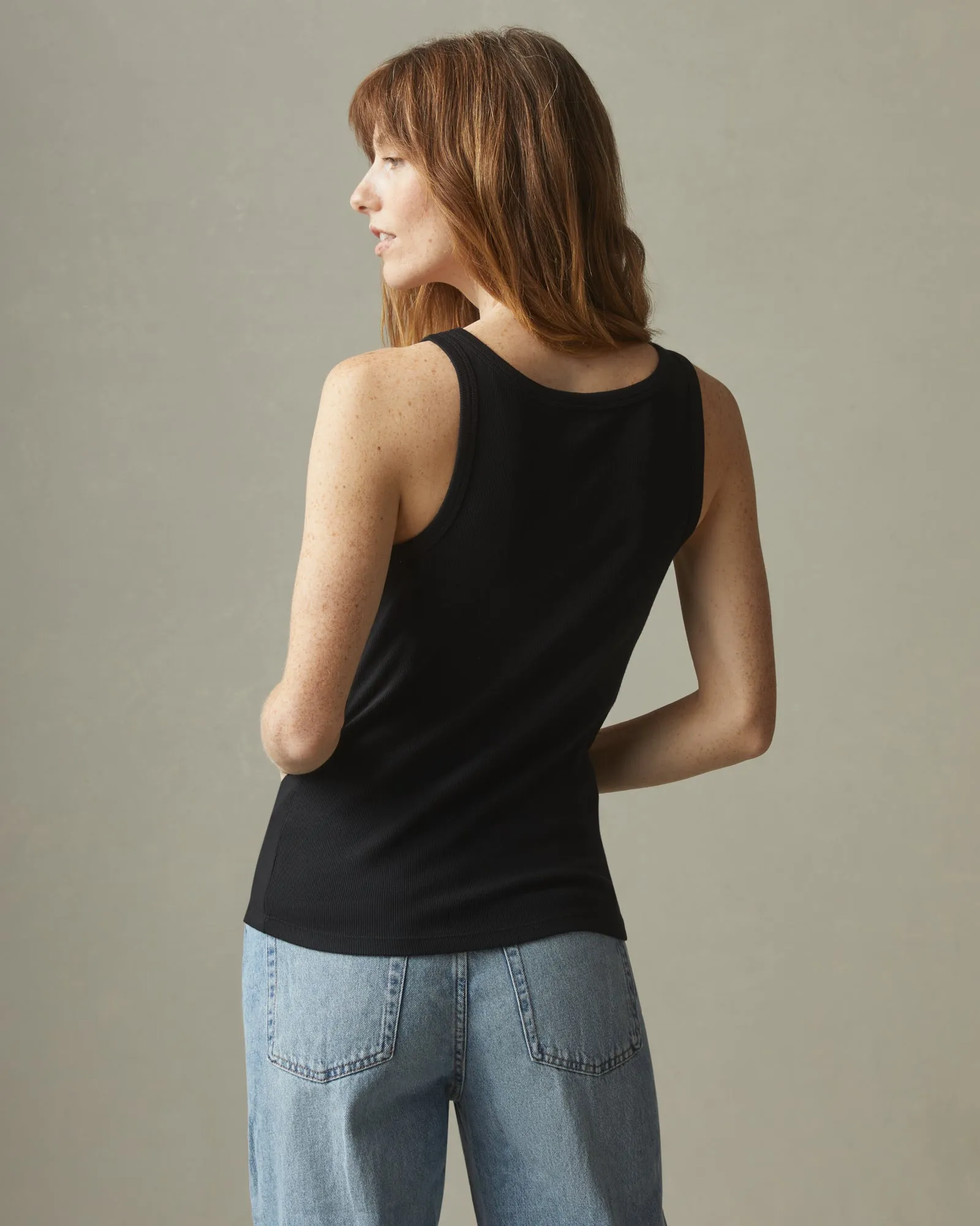 Women's Stretch Rib Tank - Meteorite sold by American Giant product image thumbnail 3