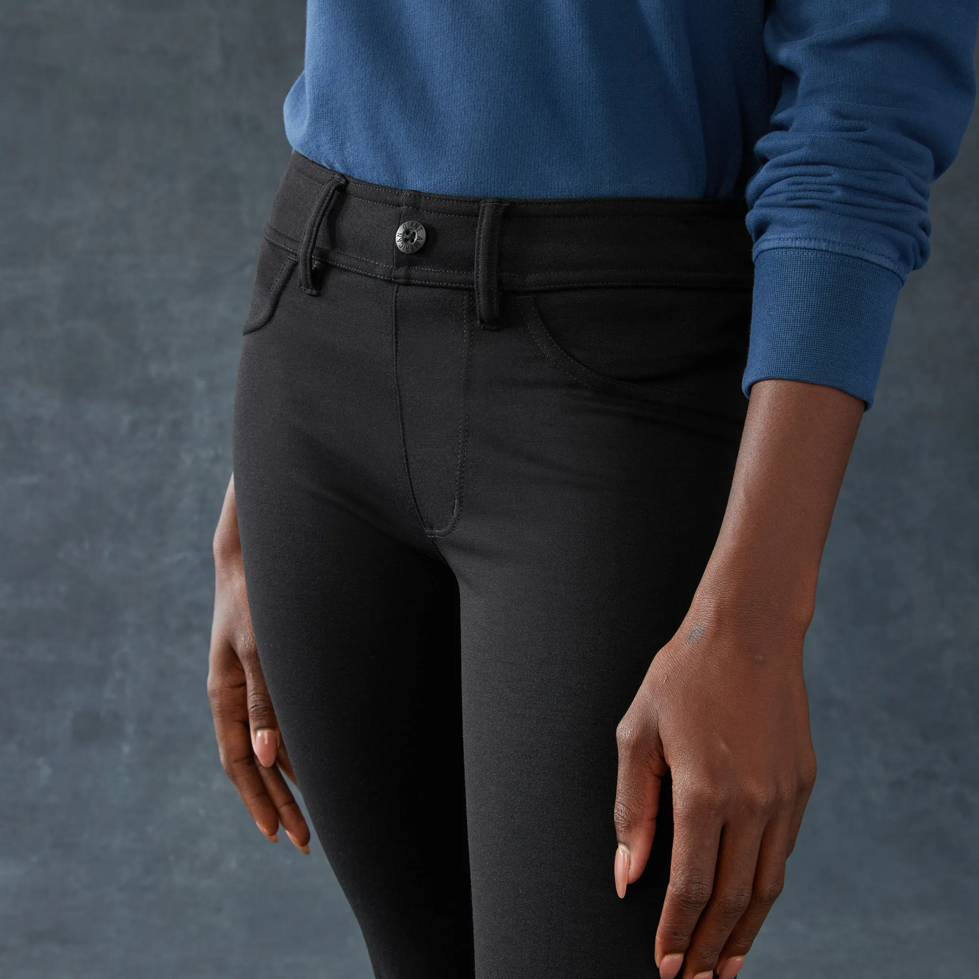 Women's Ponte Dress Pant - Straight - Super Black sold by American Giant product image thumbnail 3