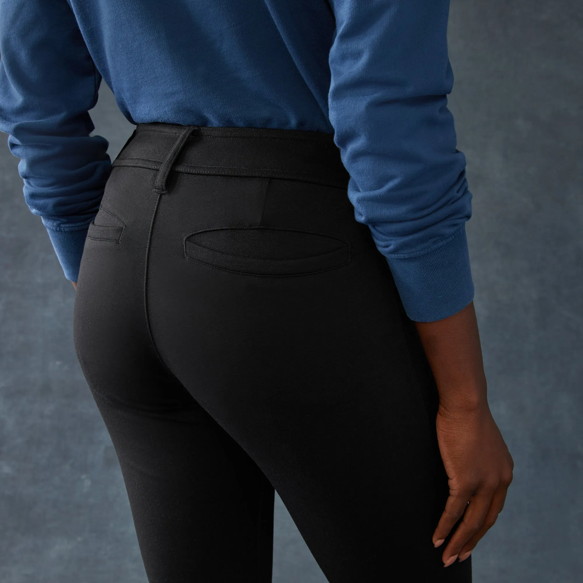 Women's Ponte Dress Pant - Straight - Super Black sold by American Giant product image thumbnail 4