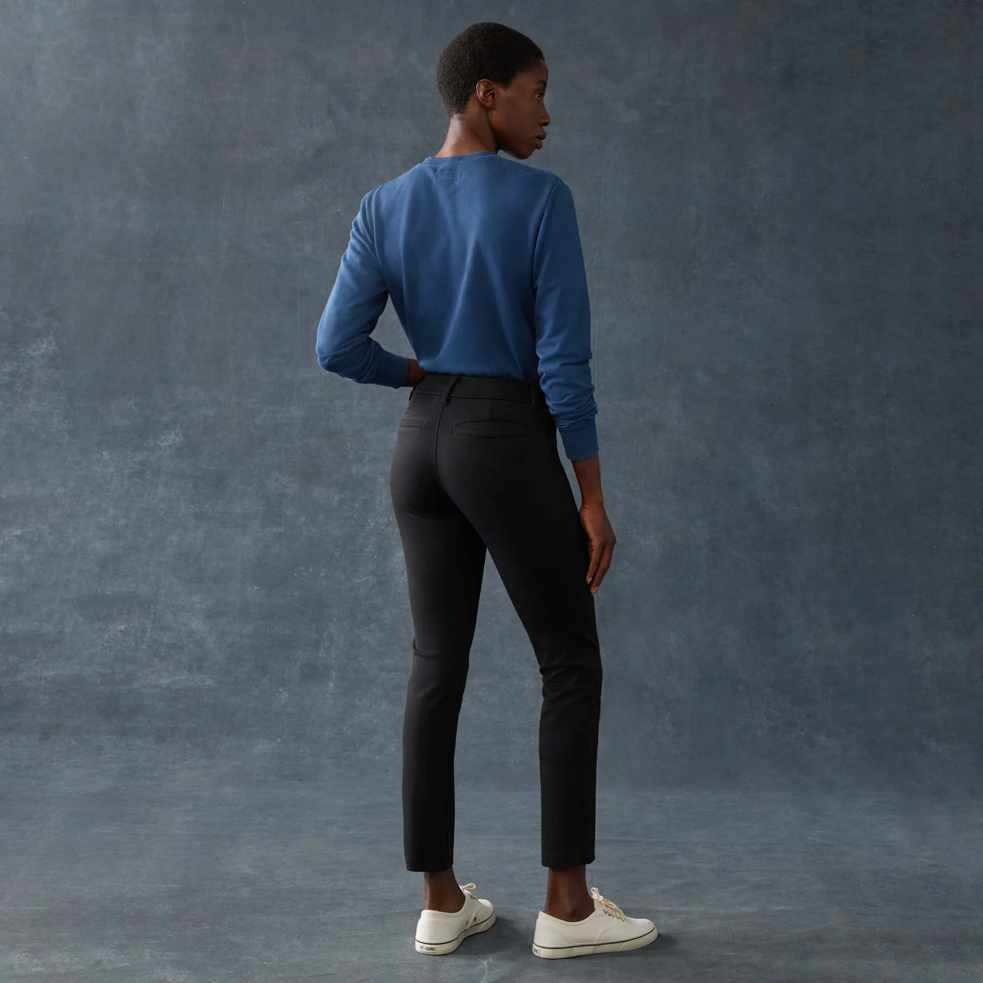 Women's Ponte Dress Pant - Straight - Super Black sold by American Giant product image thumbnail 2
