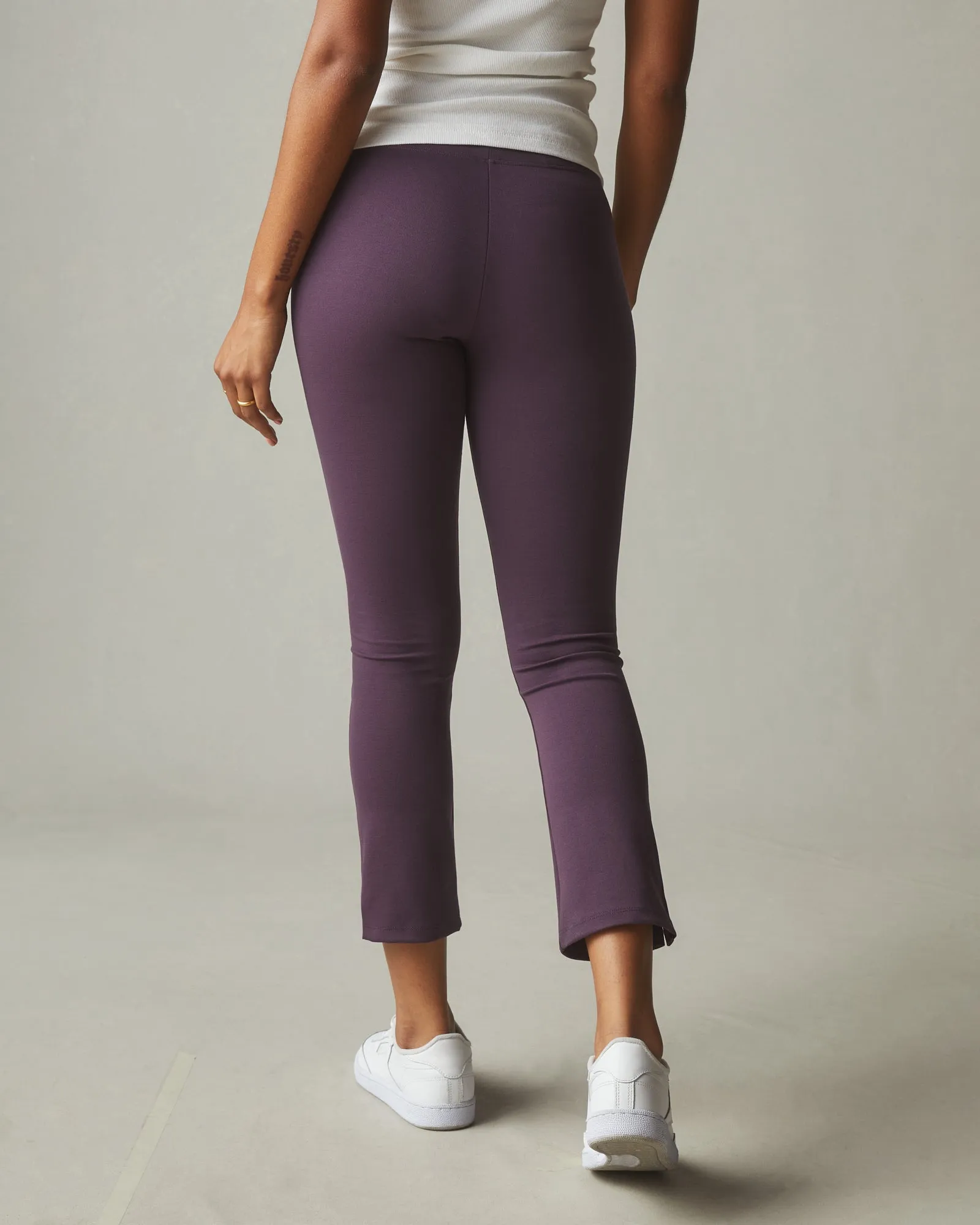 Women's Ponte Kick Flare Pant - Grapeseed sold by American Giant product image thumbnail 2