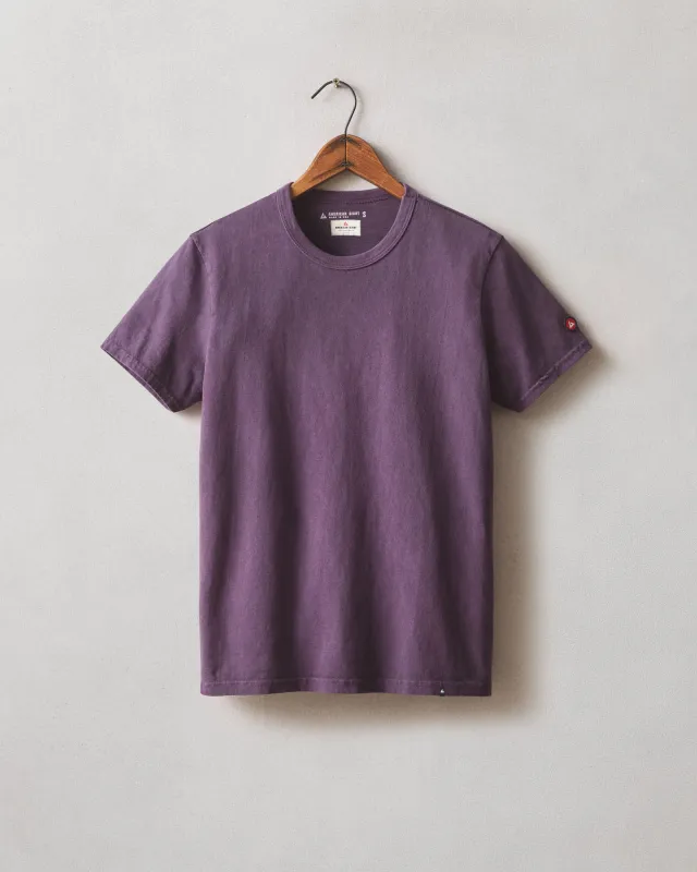 Women's Vintage Crew Tee - Washed Deep Purple sold by American Giant
