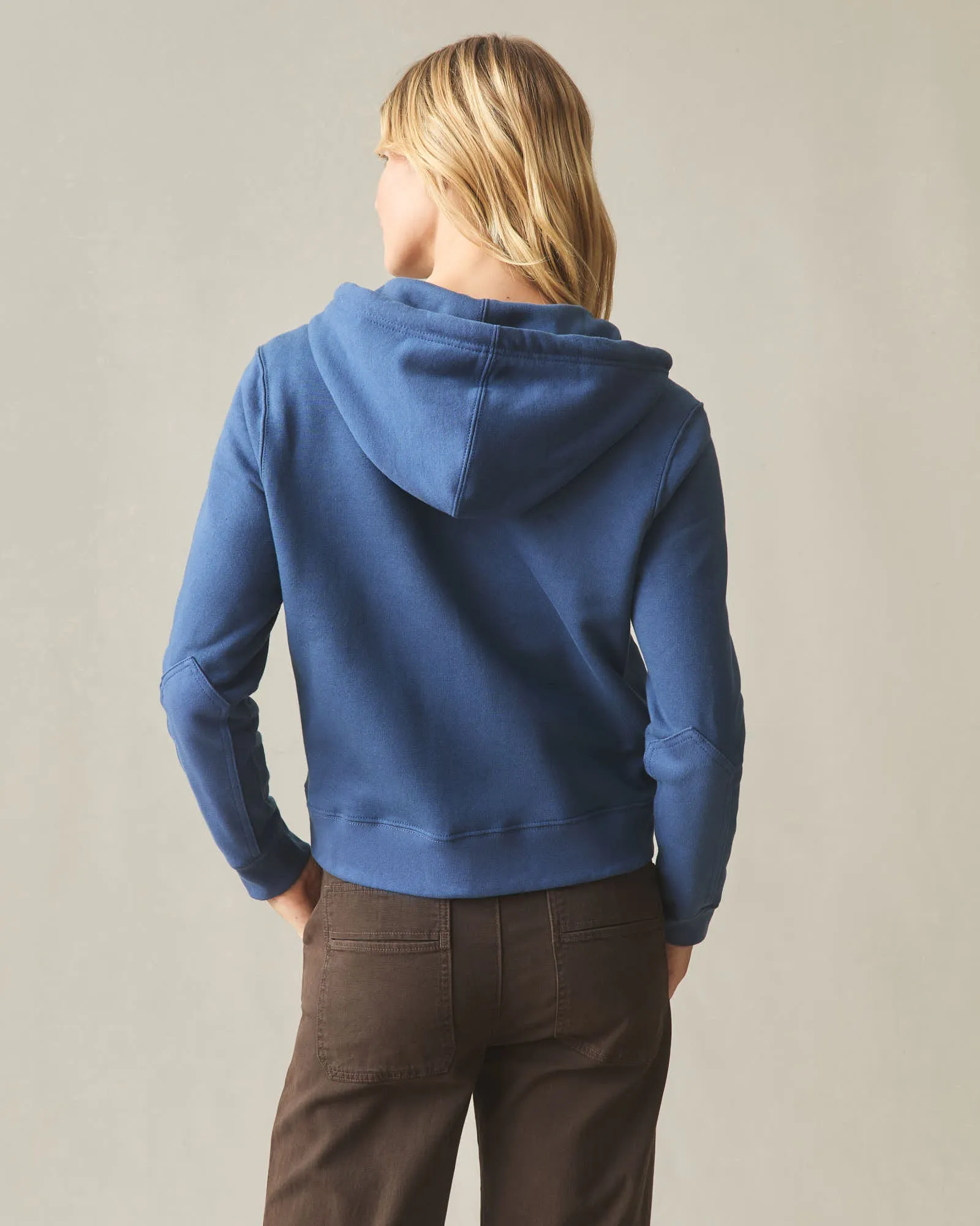 Women's Relaxed Classic Full Zip 2.0 - Marine Navy sold by American Giant product image thumbnail 4