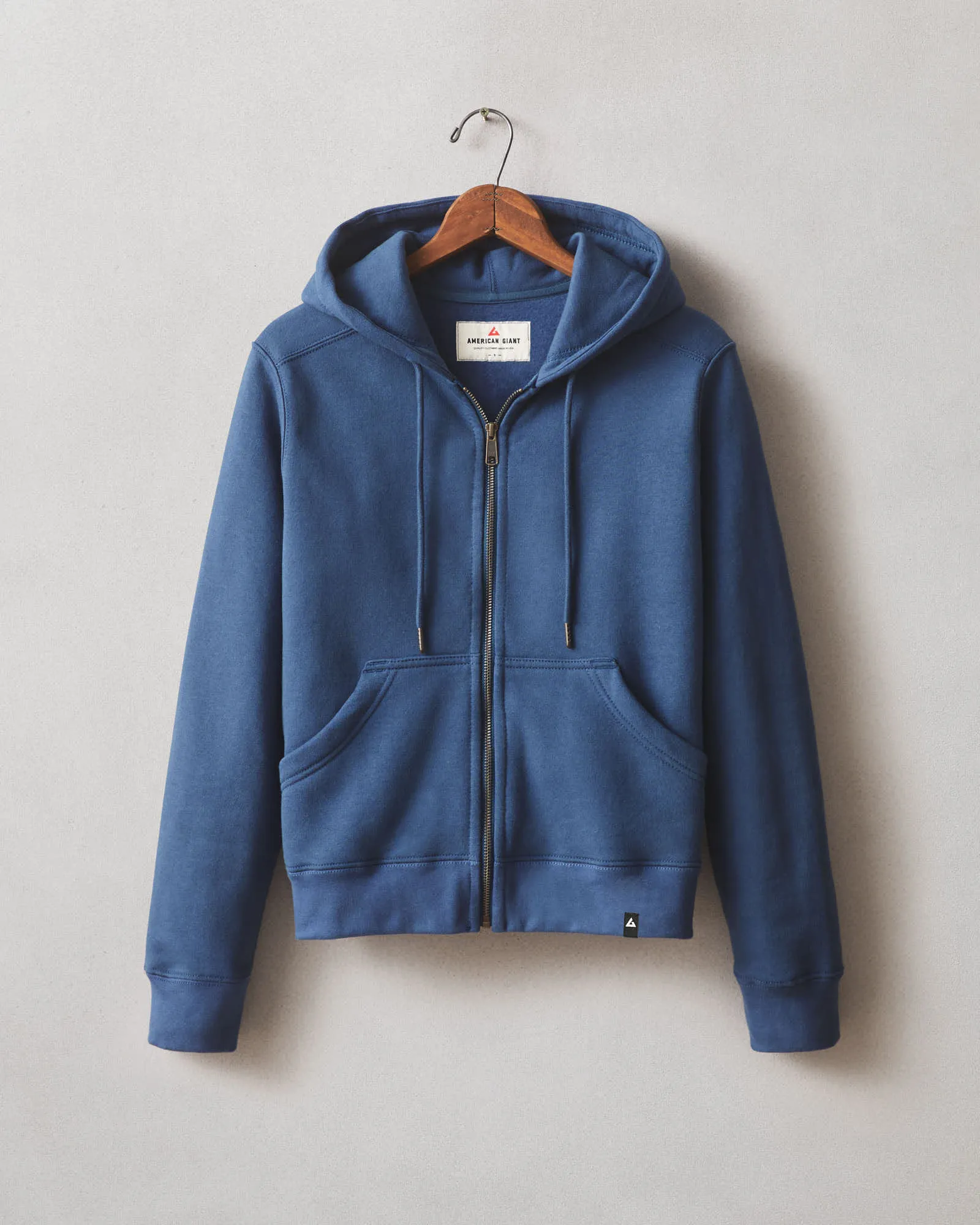 Women's Relaxed Classic Full Zip 2.0 - Marine Navy sold by American Giant