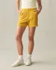 Women's Side Slit French Terry Short - Nugget Gold sold by American Giant