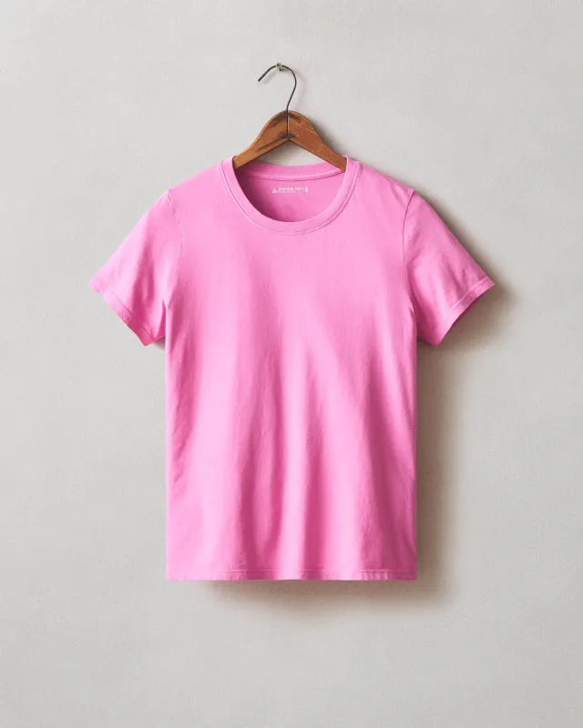 Women's Classic Cotton Crew Tee - Fiji Flower sold by American Giant