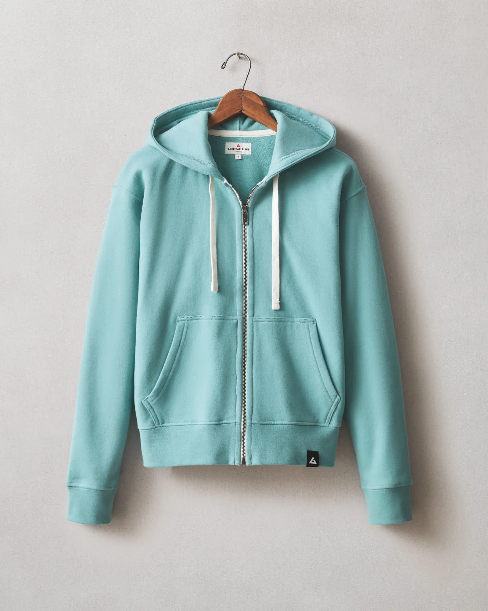 Women's Midweight Full Zip - Teal sold by American Giant