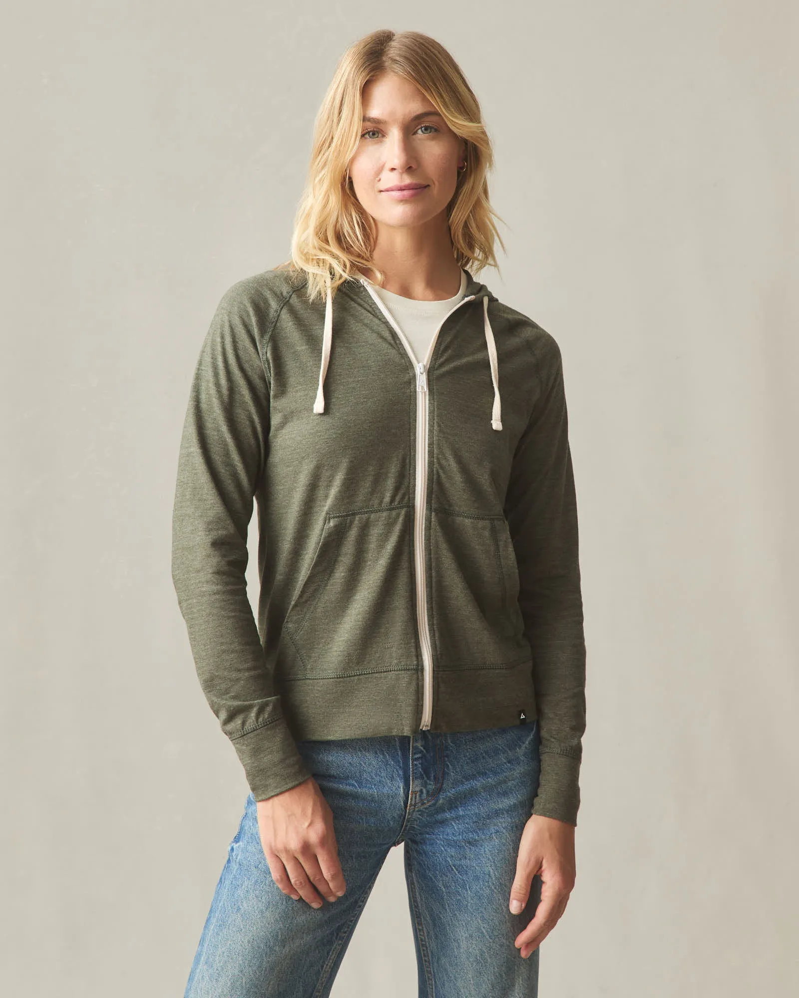 Women's Lightweight Full Zip - Forest Night Heather sold by American Giant product image thumbnail 2